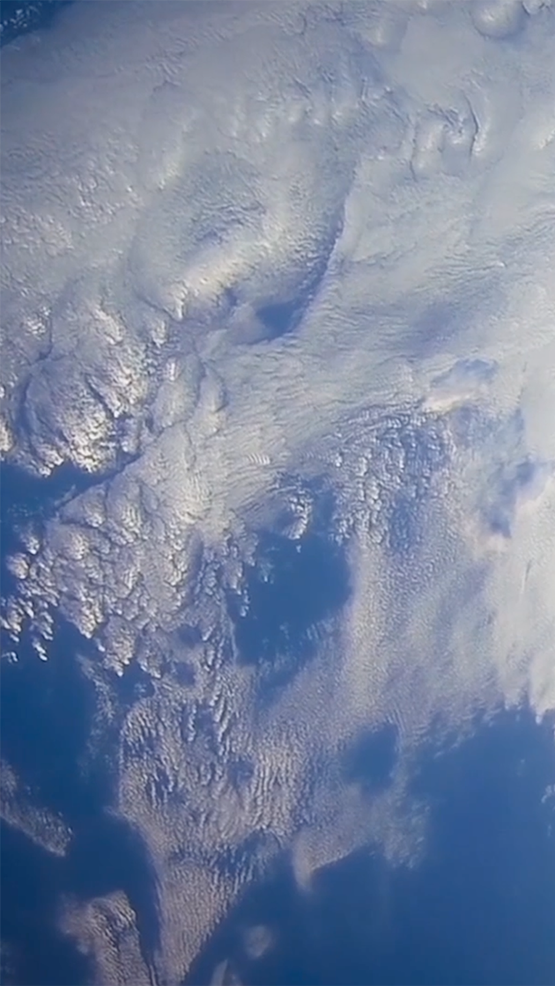 International Space Station floating above the Earth.