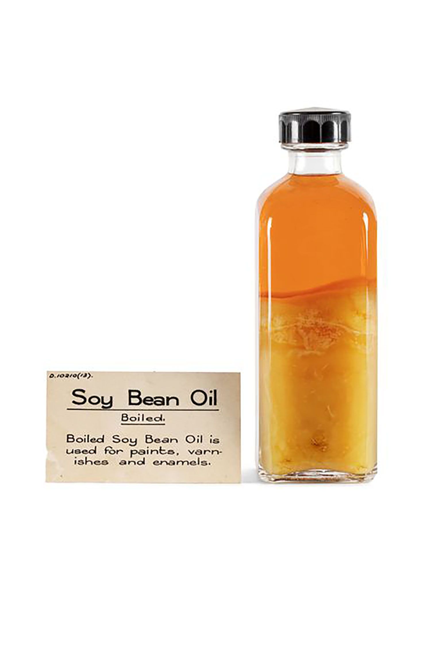 Soy bean oil (boiled) in a bottle