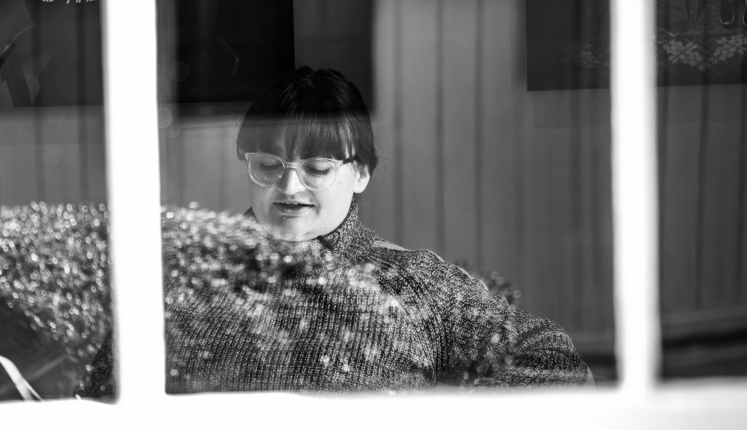 A Palawa woman in conversation.