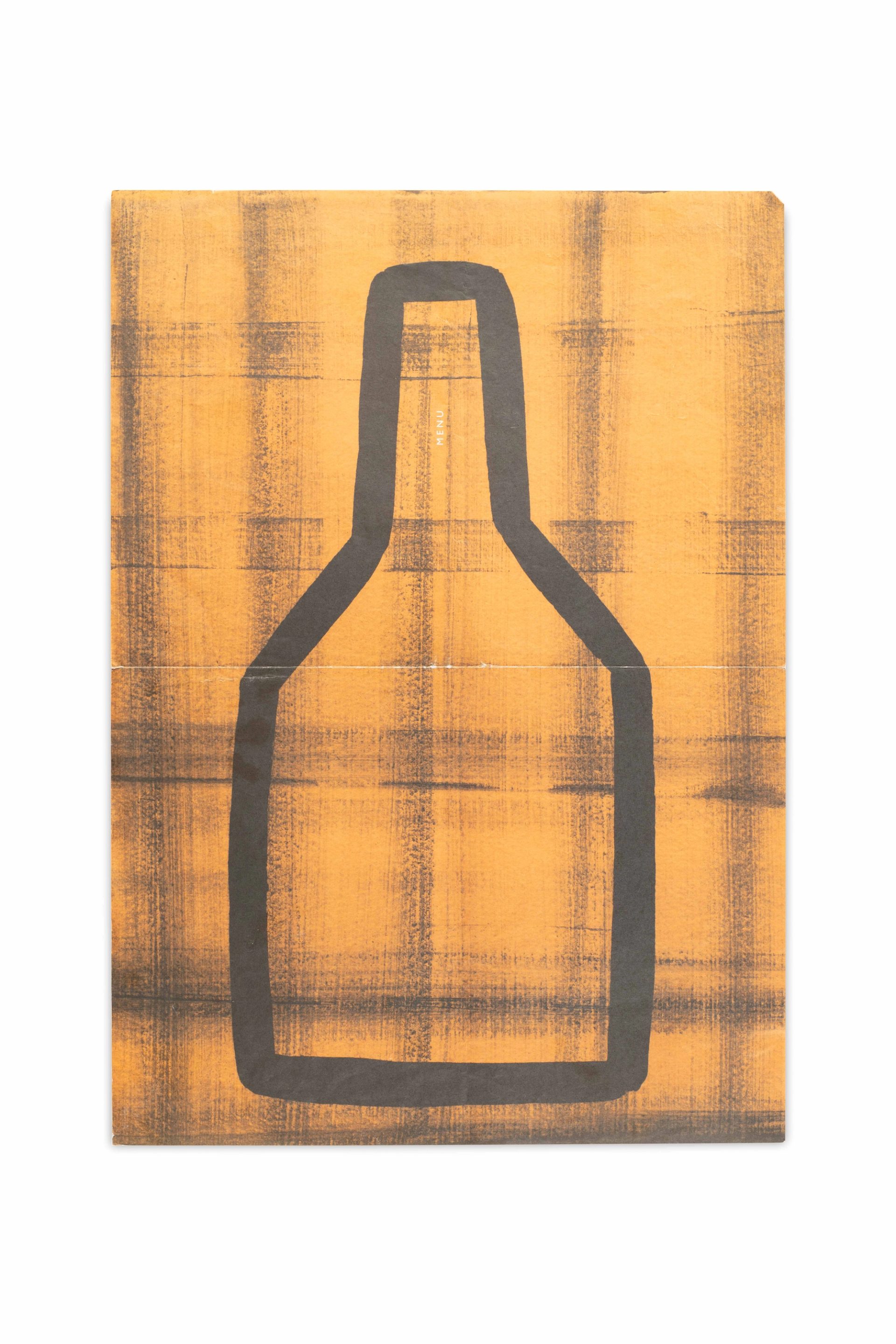Wine bottle artwork.