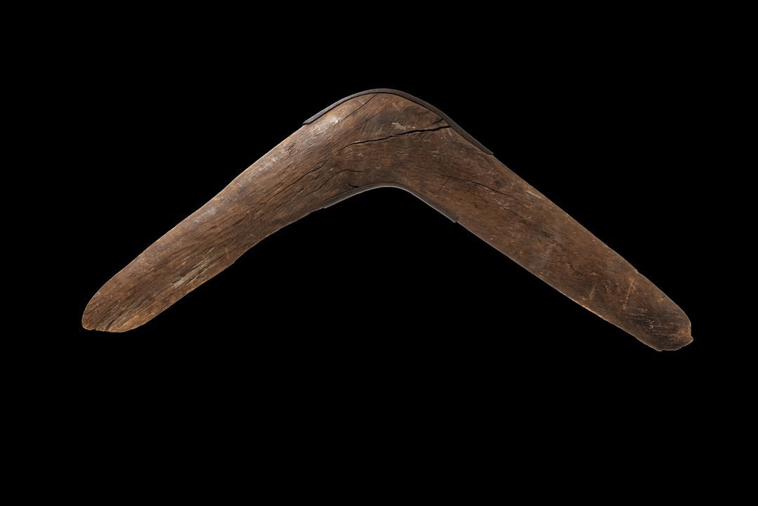 wooden boomerang