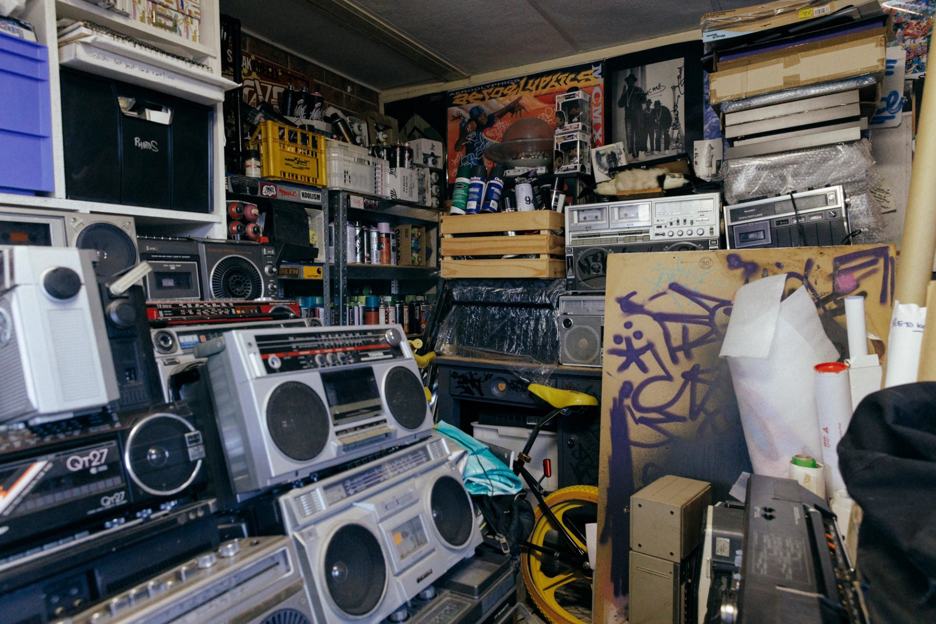 Collection of Hip Hop memorabilia.