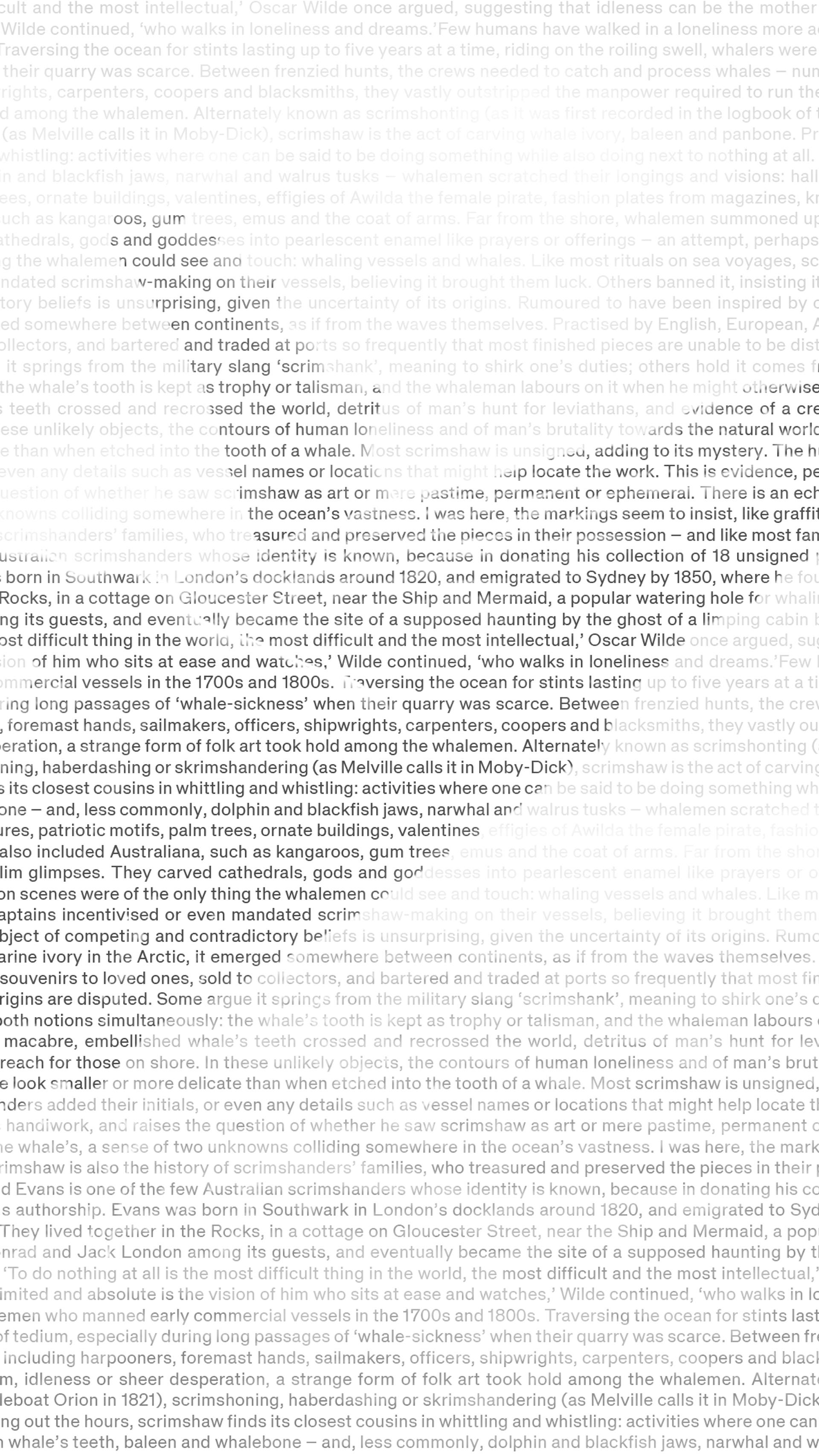 Whale image with text atop to build the image.