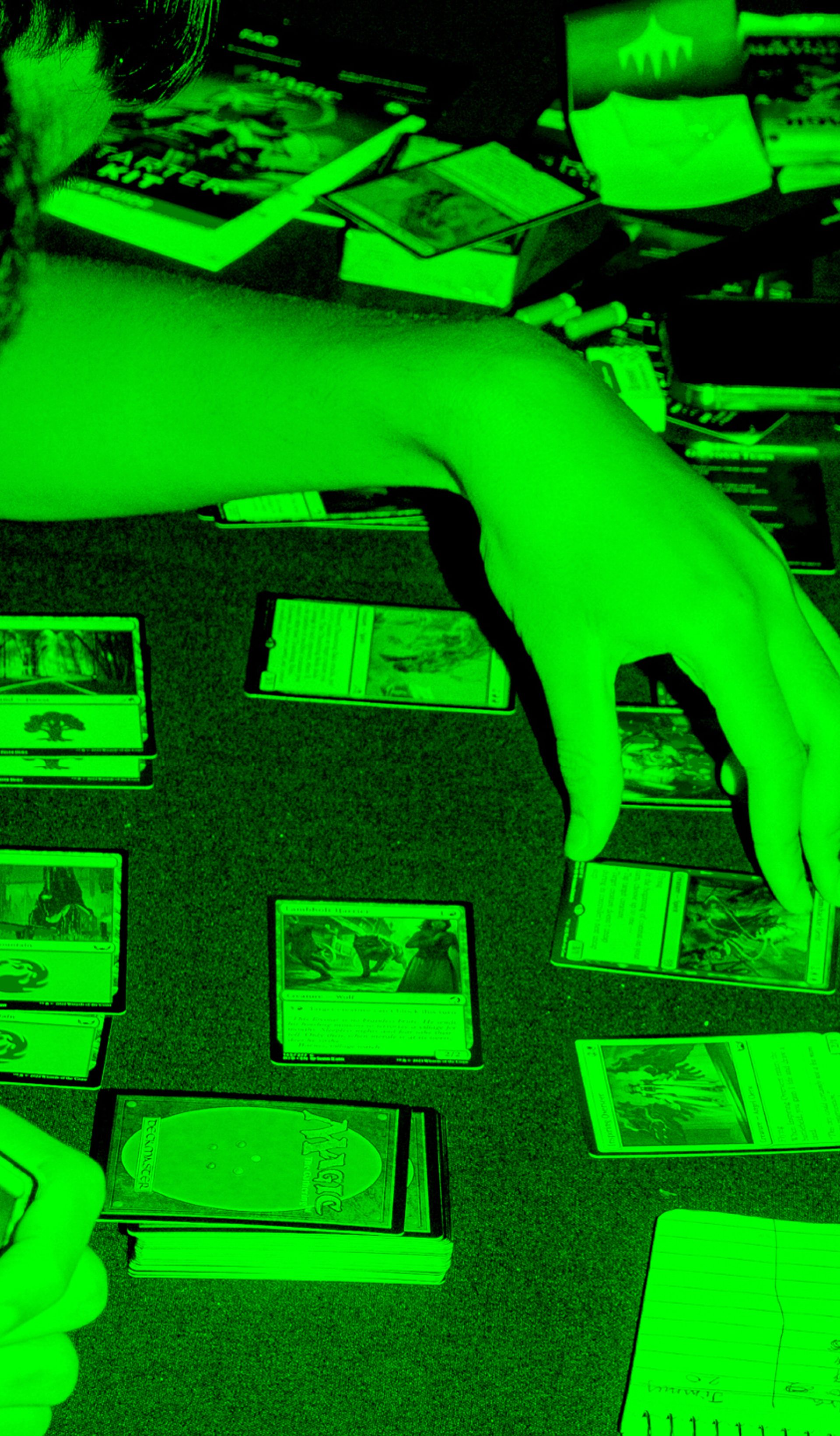 People playing Magic: The Gathering at Powerhouse Late: Games