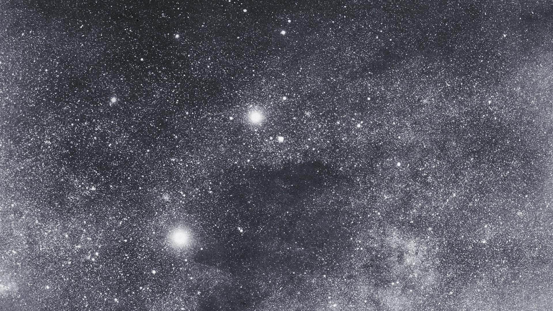 The night sky showing multiple stars