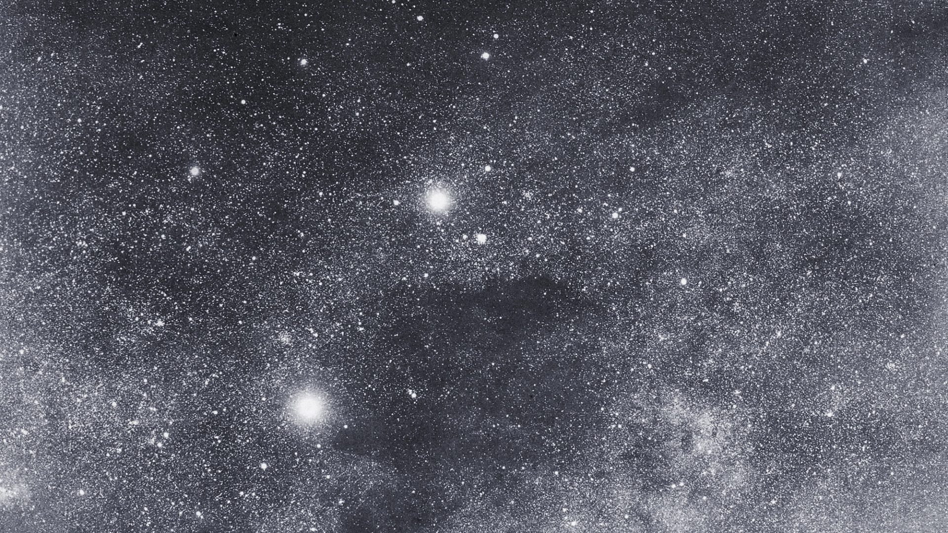 The night sky showing multiple stars