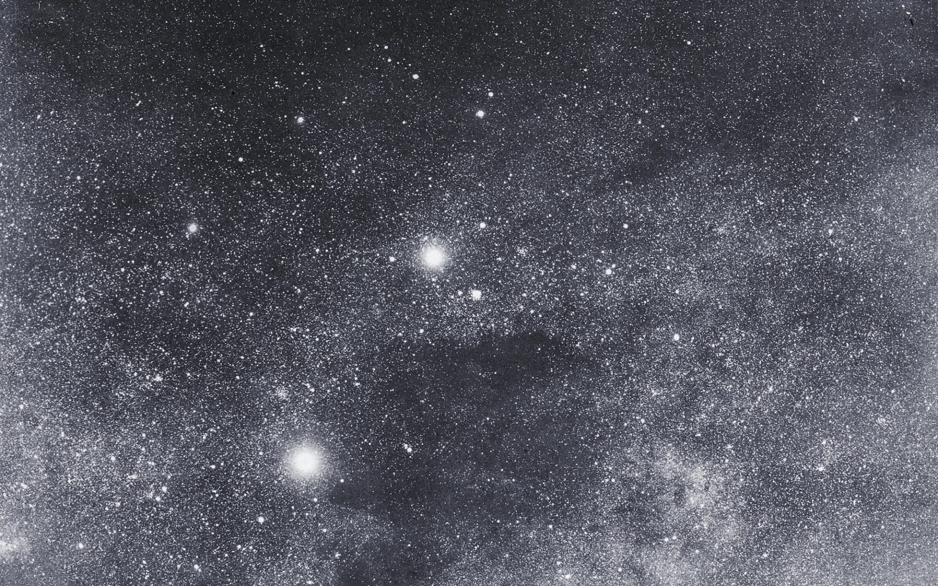 The night sky showing multiple stars