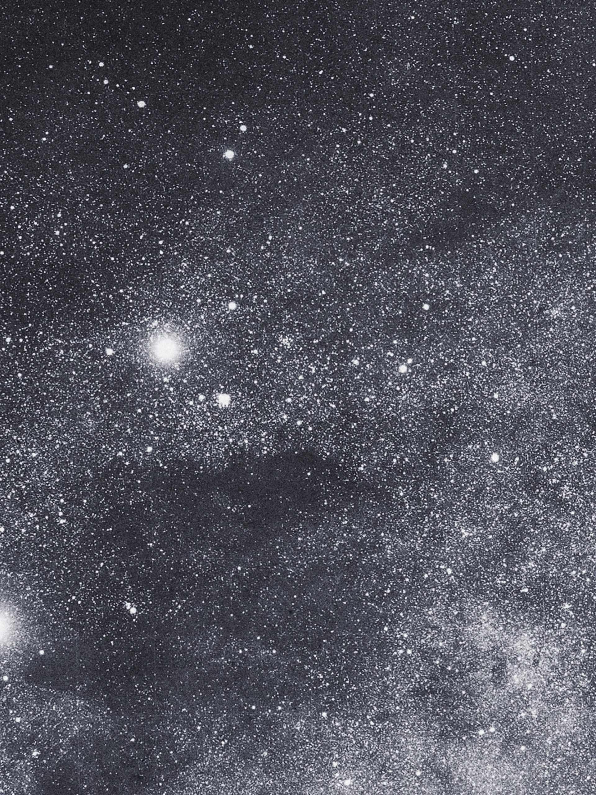 The night sky showing multiple stars