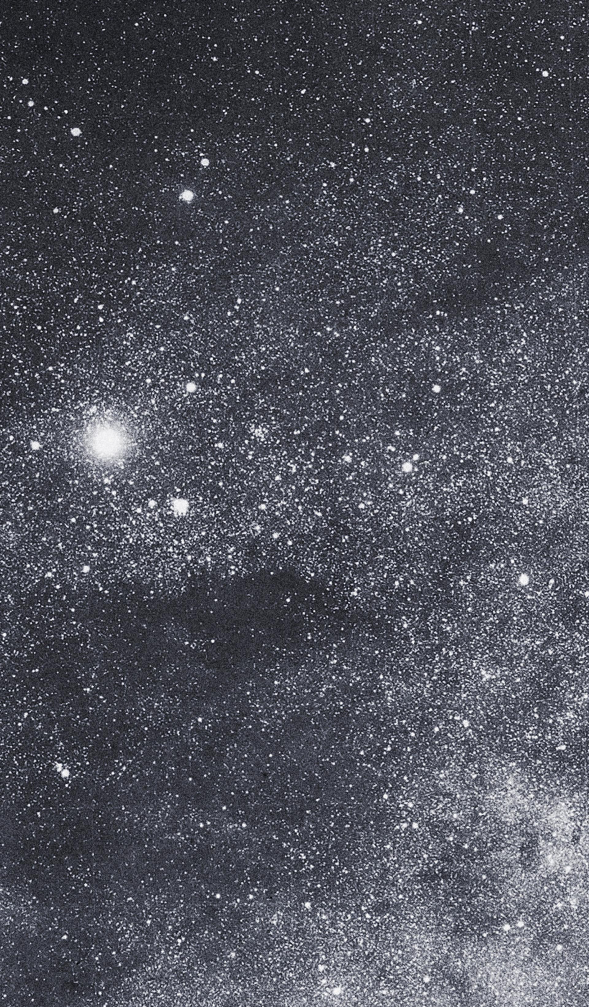 The night sky showing multiple stars
