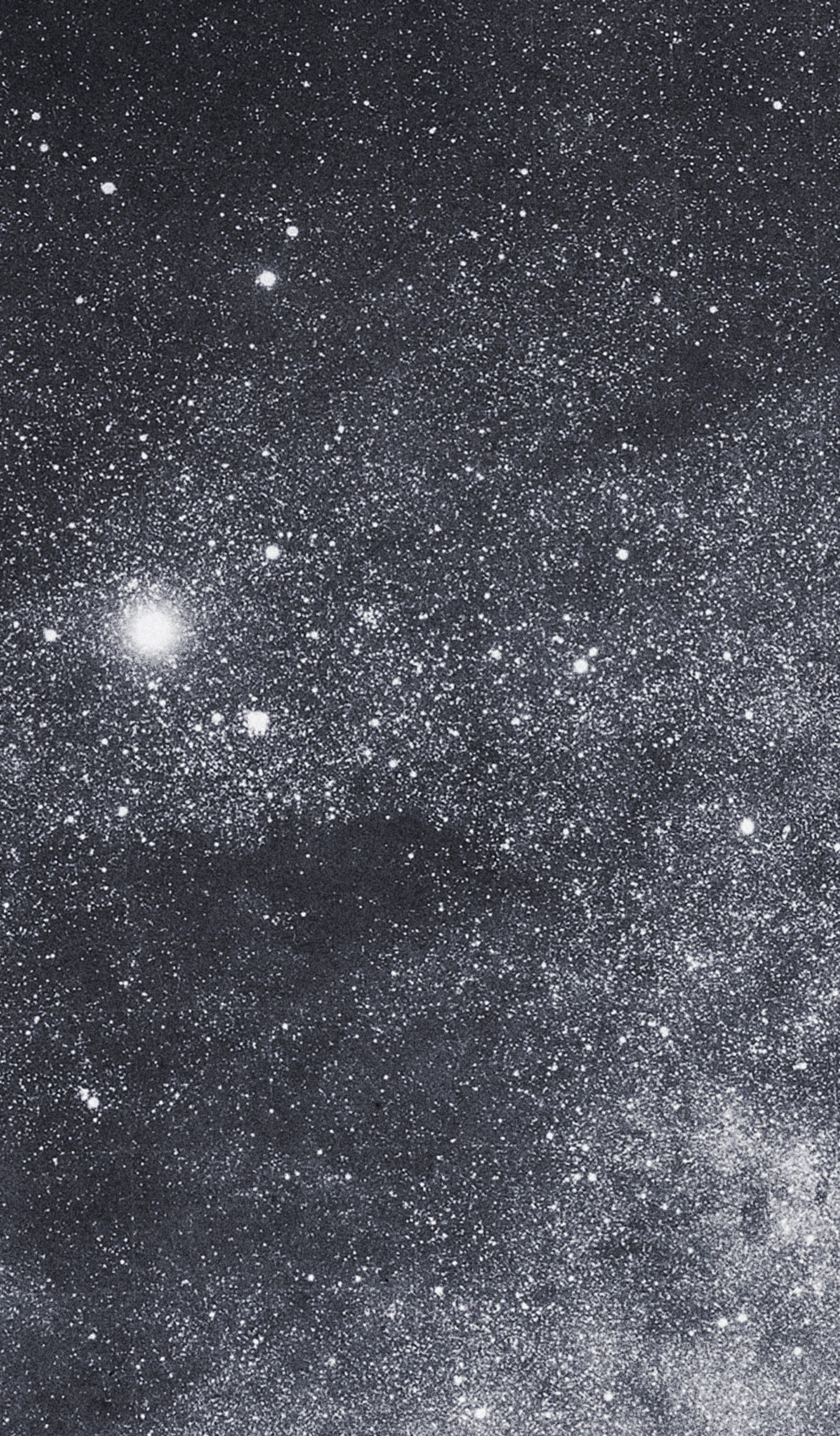 The night sky showing multiple stars
