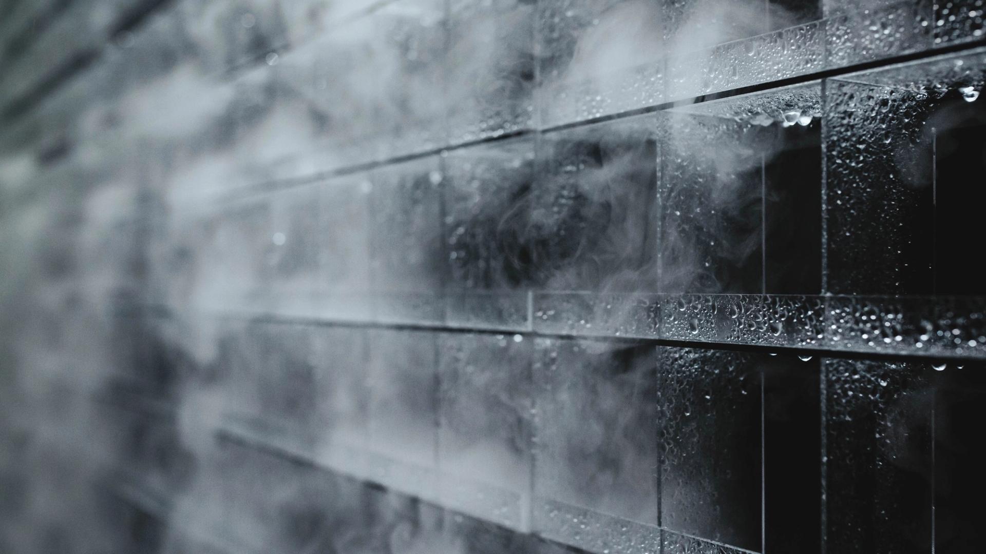 misty vertical squares
