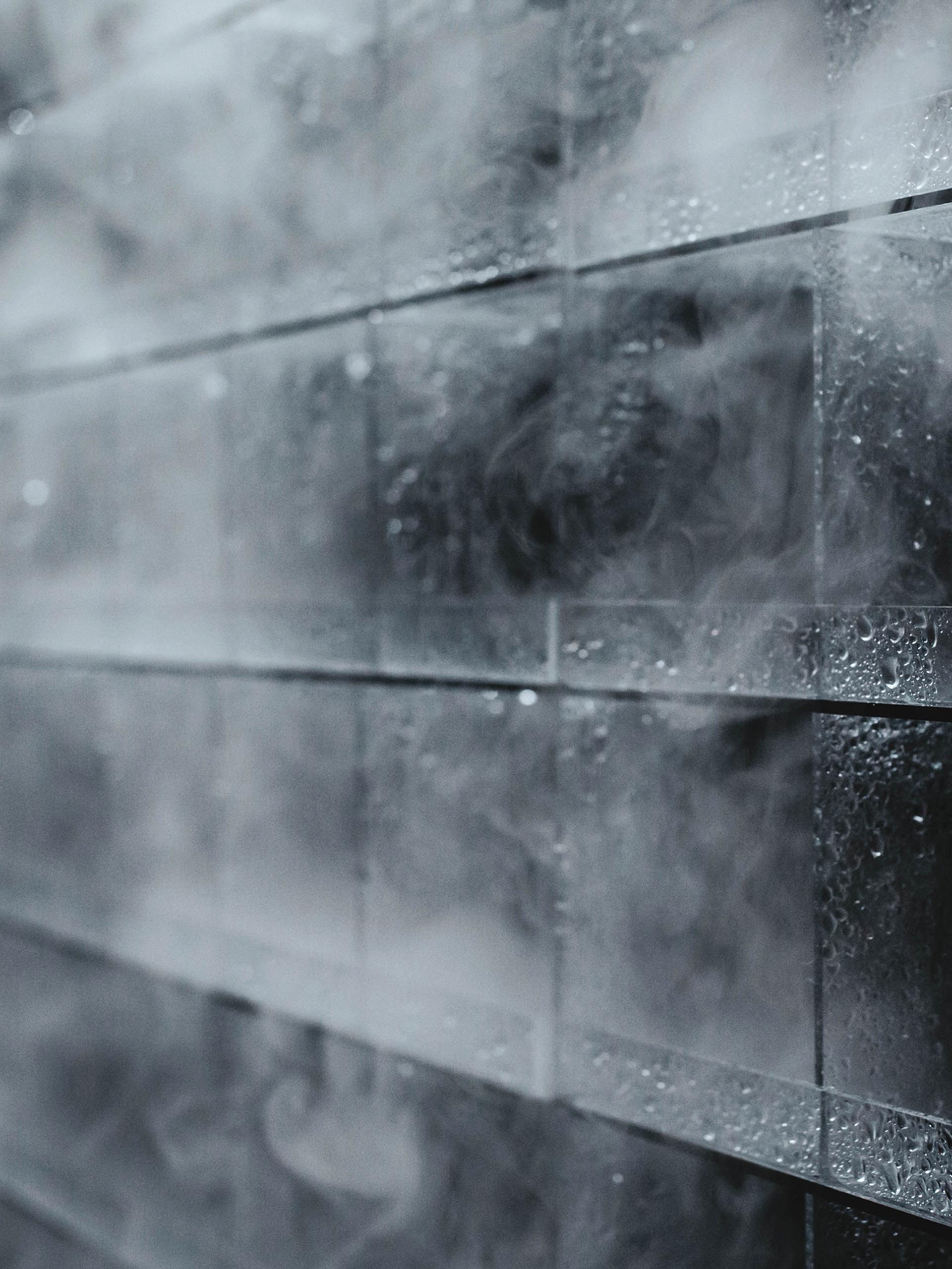 misty vertical squares