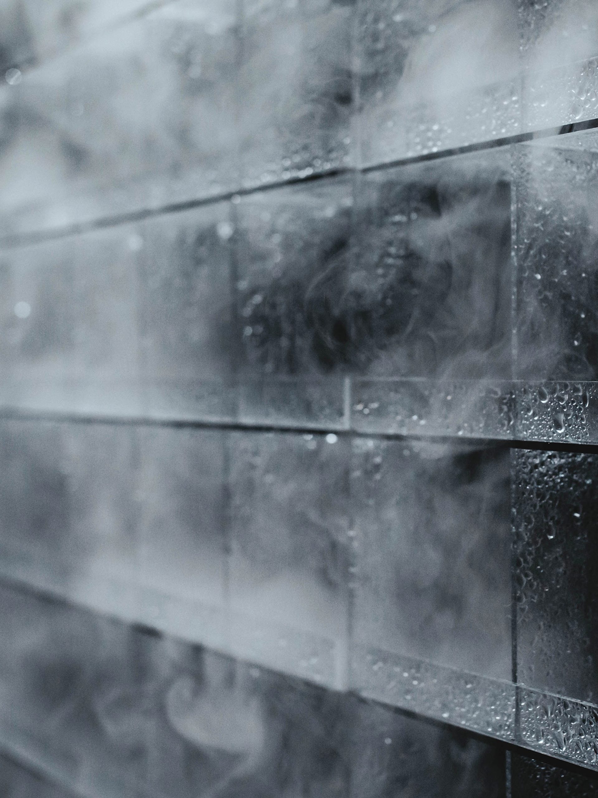 misty vertical squares