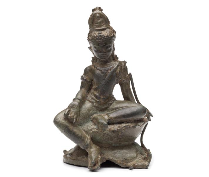 Figure, of Padmapani, bronze, Java, Indonesia 800s–900s