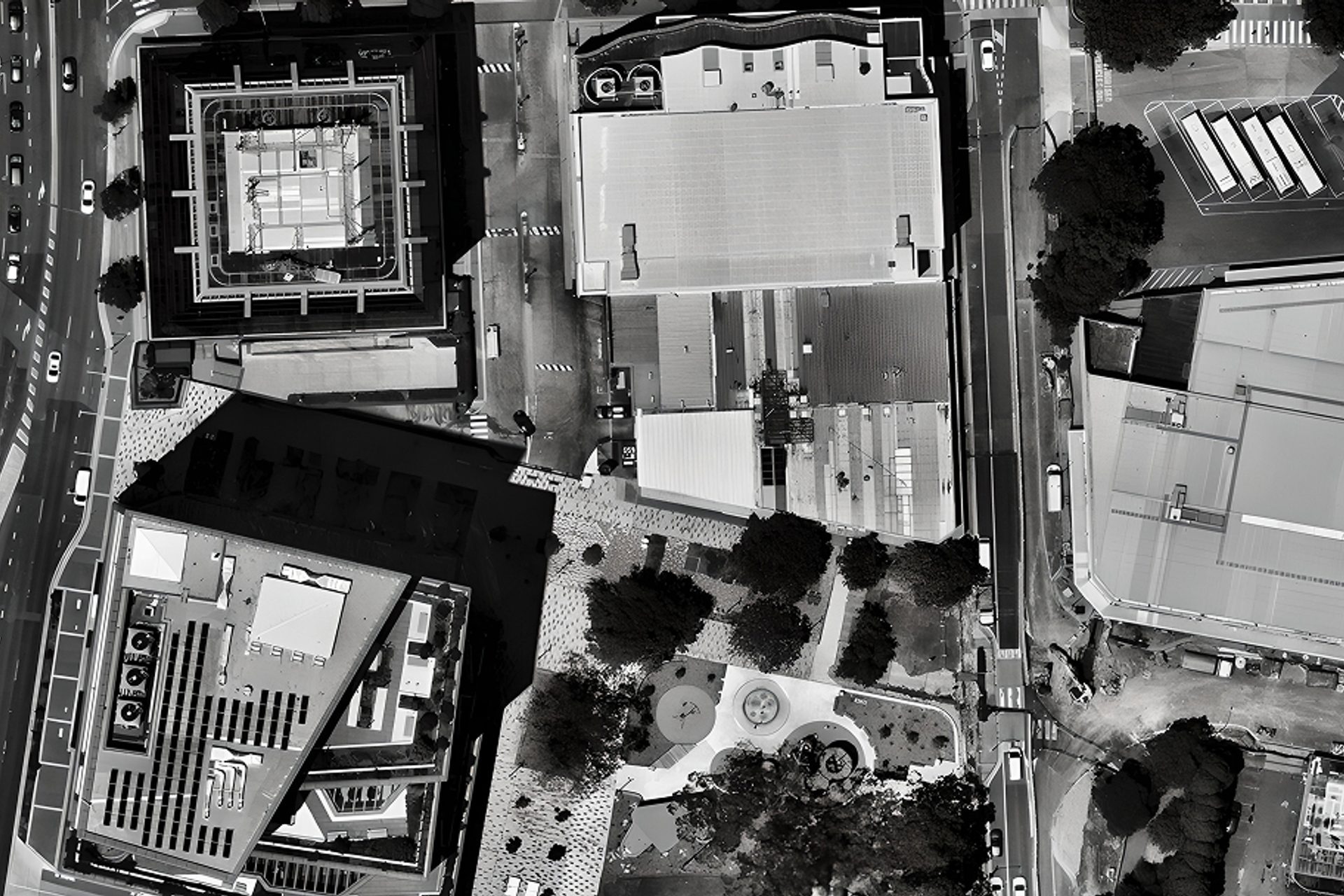 Overhead shot of Bankstown