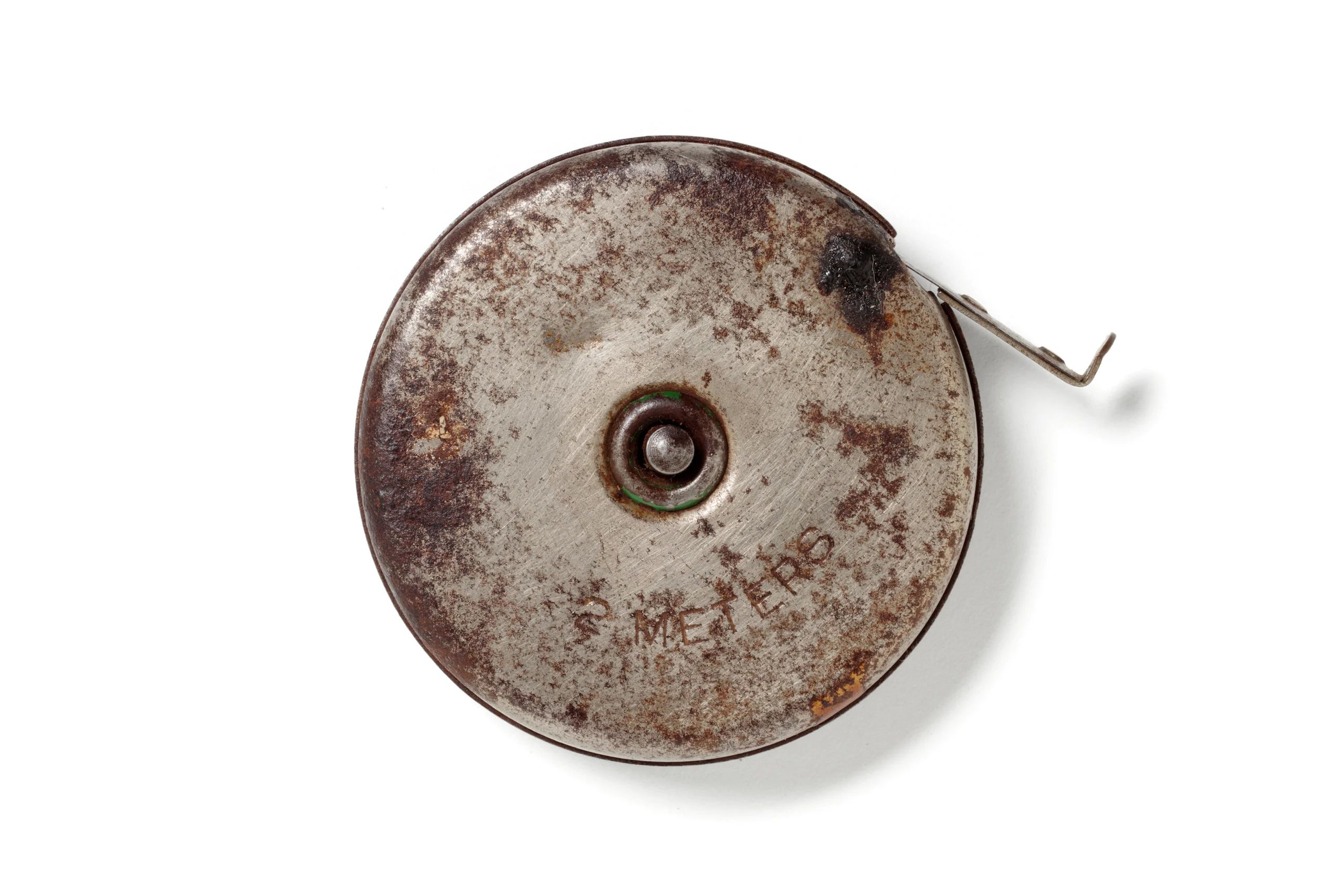 Rusted measuring tape.