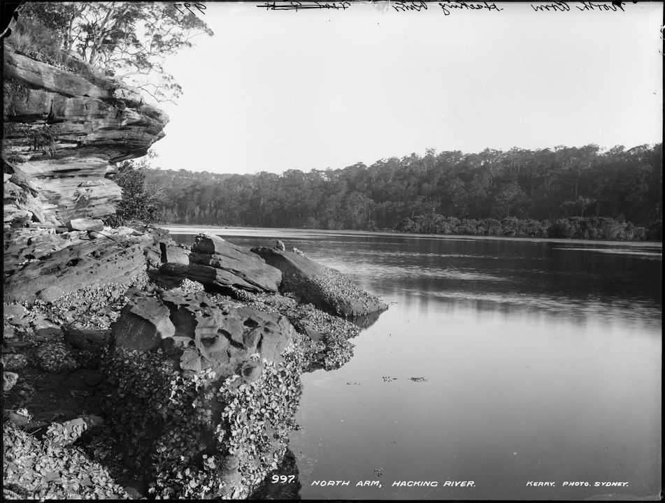 Silver gelatin dry plate glass negative in landscape format.