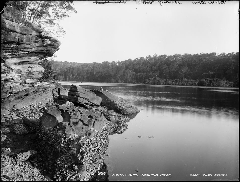 Silver gelatin dry plate glass negative in landscape format.