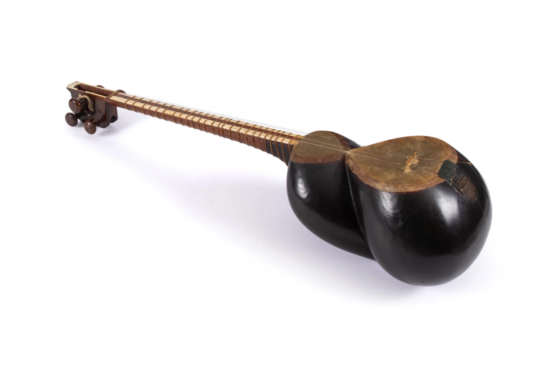 Persian 6 string instrument, made of wood and animal