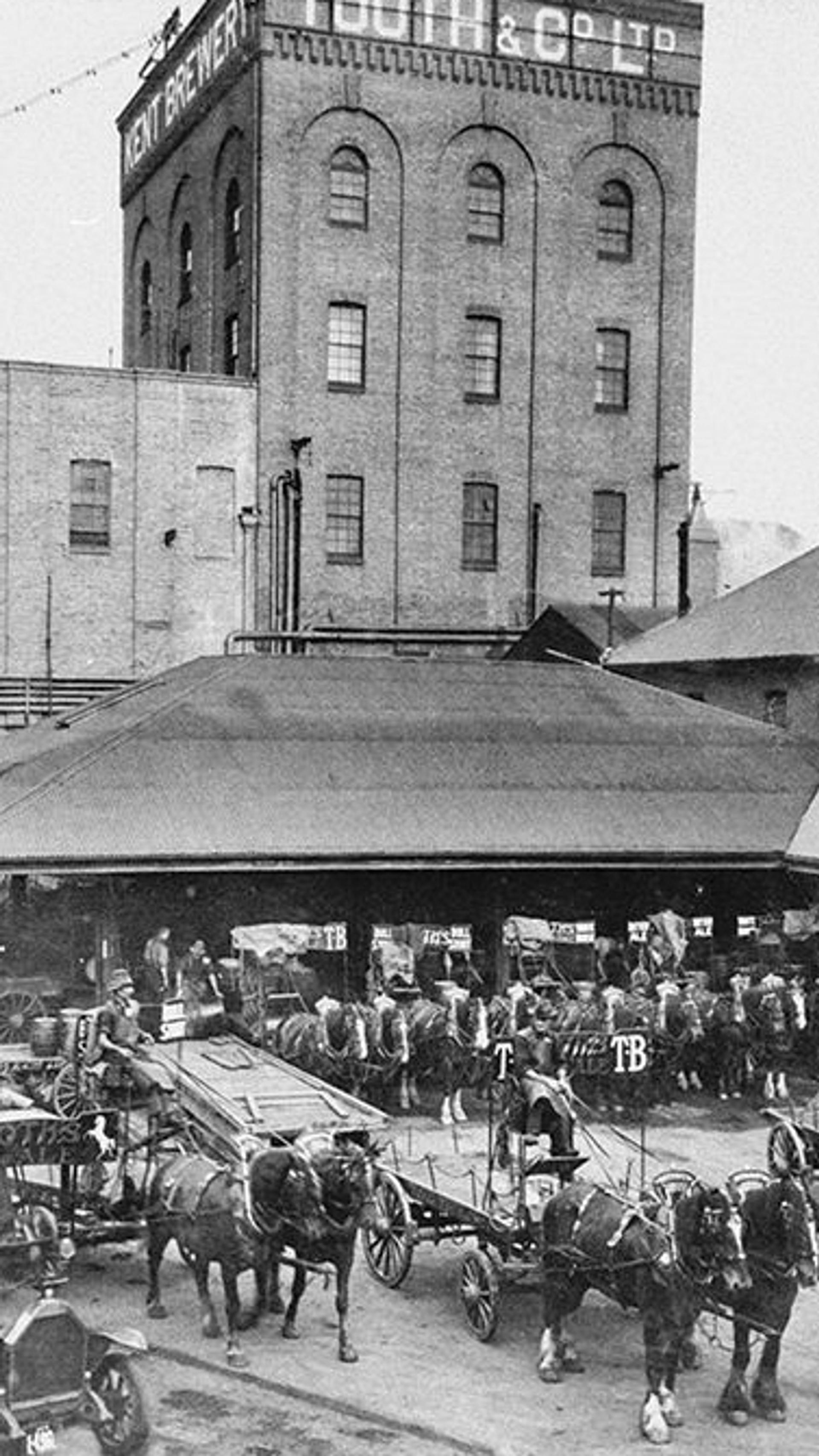 Kent brewery yard.