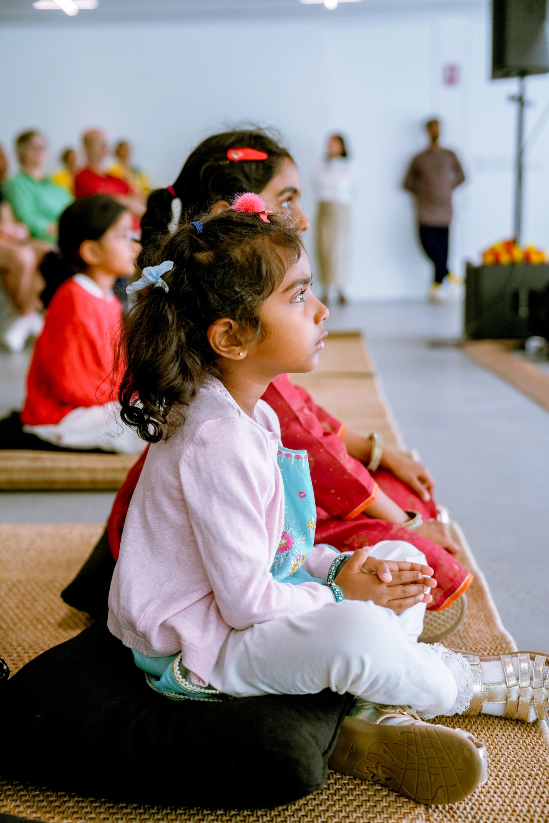 Young girl celebrating Diwali at Powerhouse Castle Hill