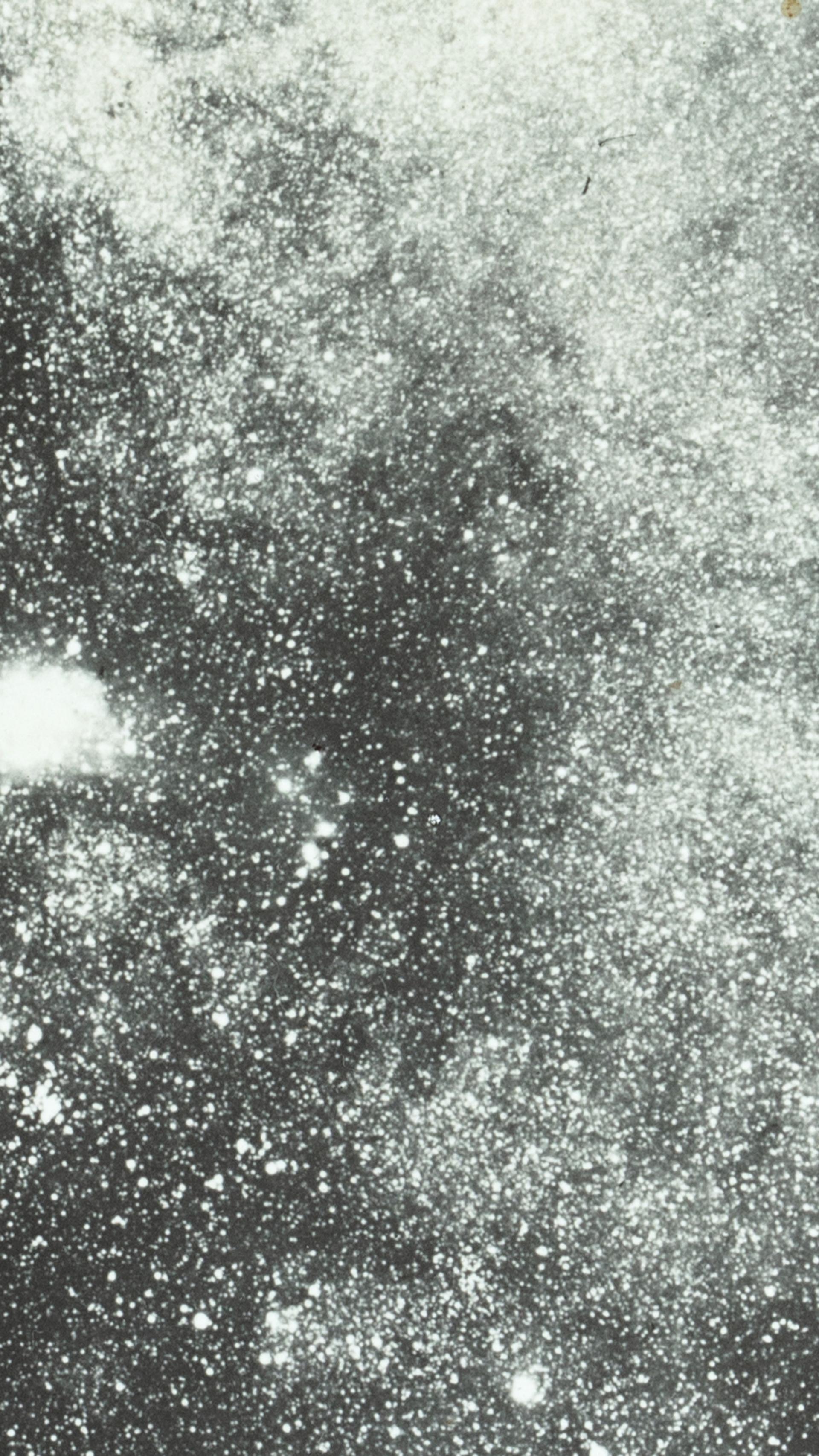 Zoomed in image of a glass plate slide of the 'Milky Way about M8 Sagittarius'
