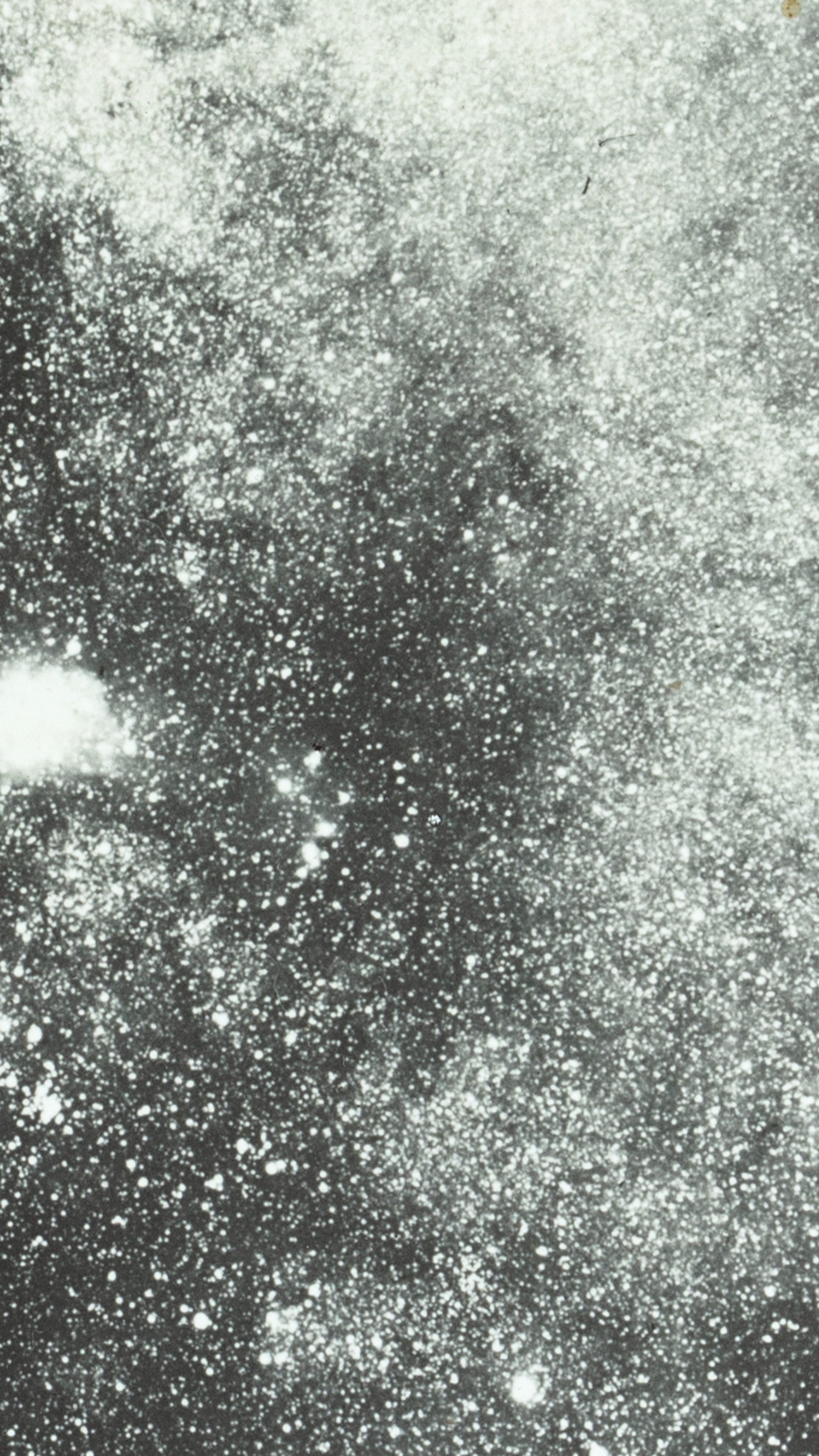 Zoomed in image of a glass plate slide of the 'Milky Way about M8 Sagittarius'