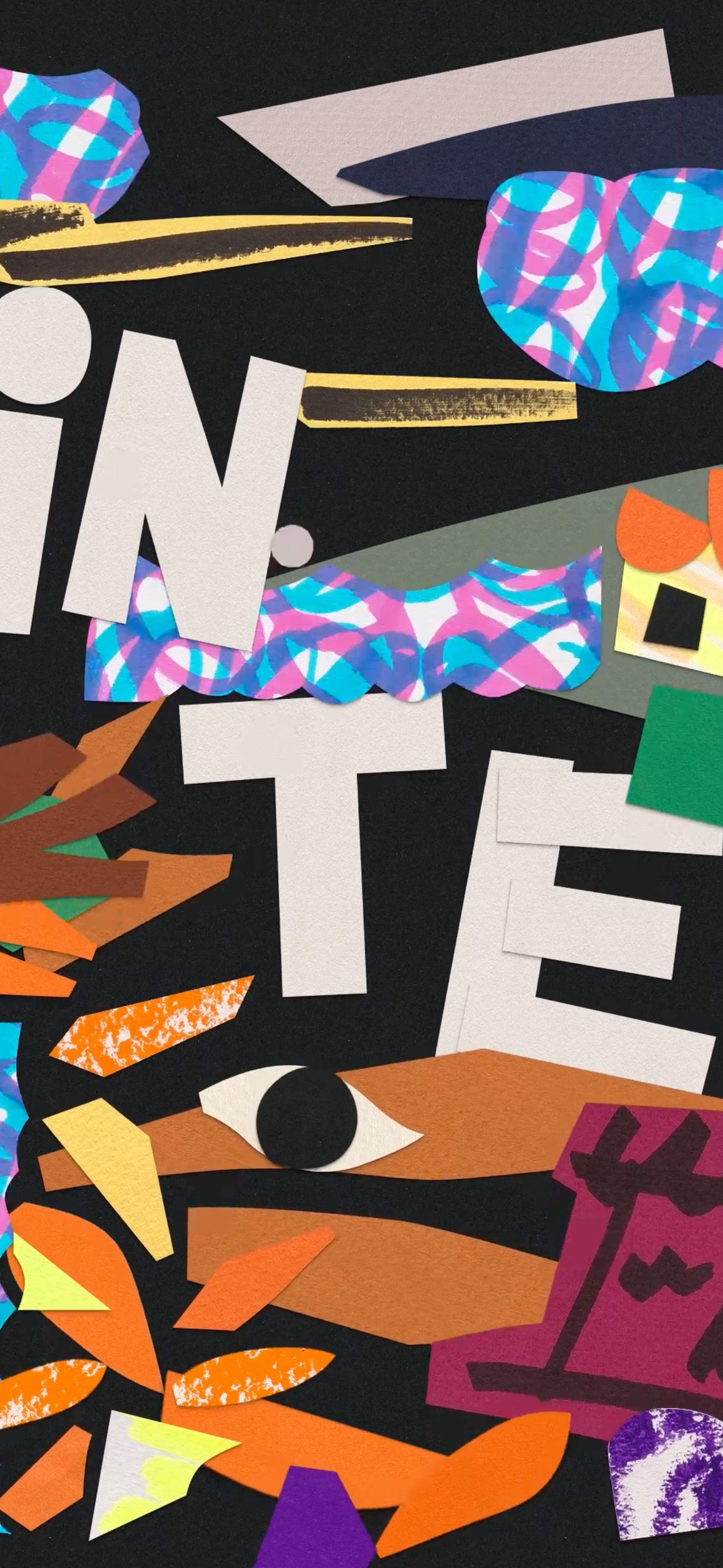 Winter in cut out artwork.