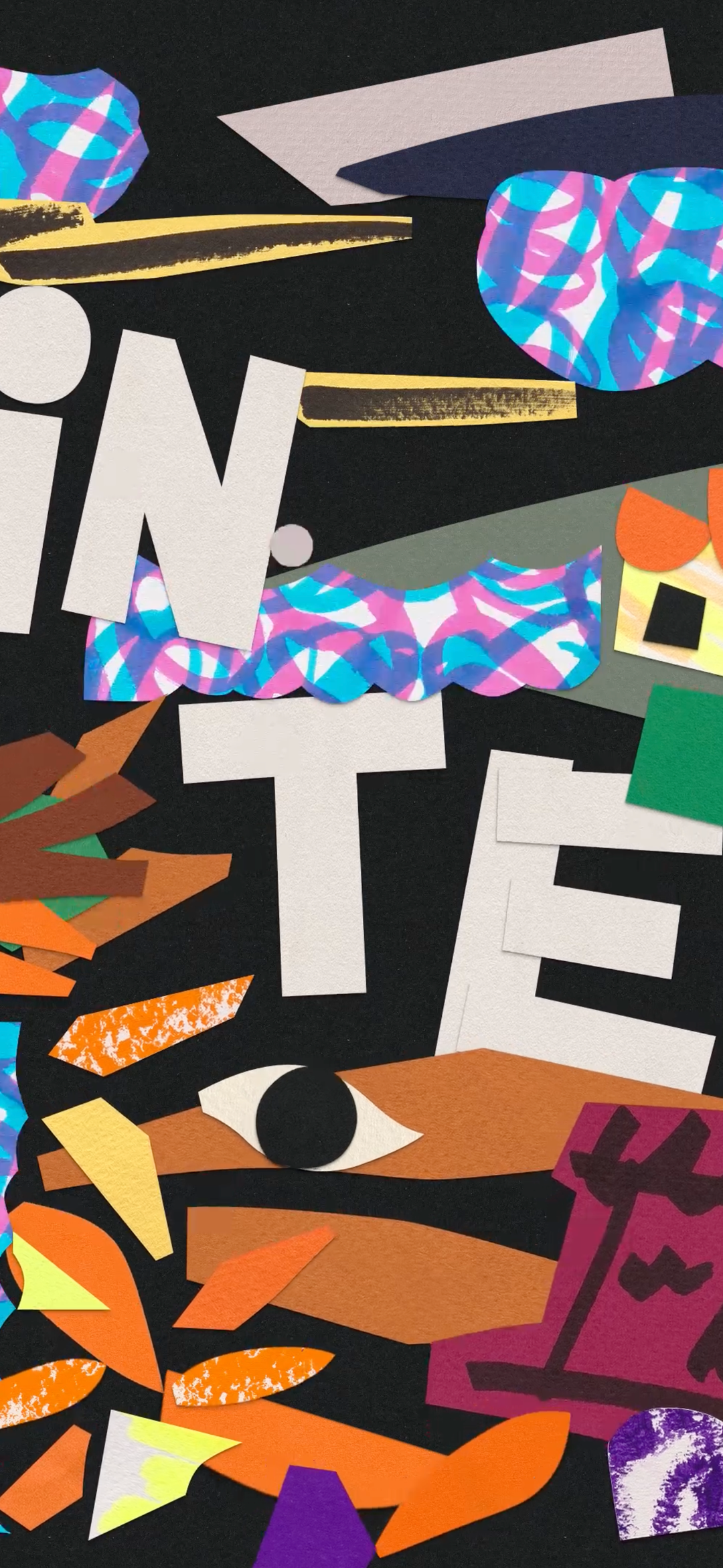 Winter in cut out artwork.