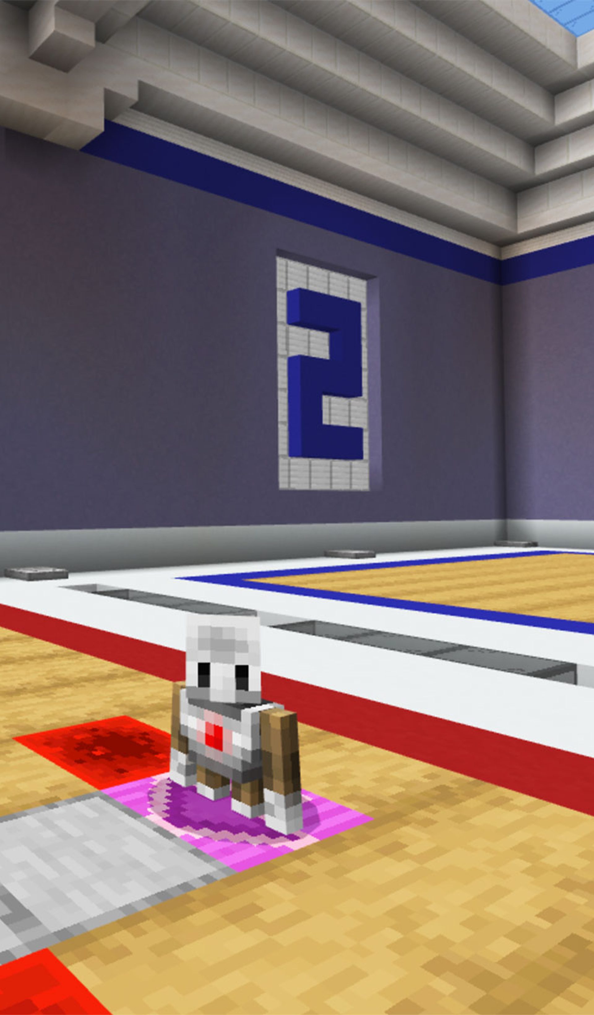 Minecraft room with an agent.