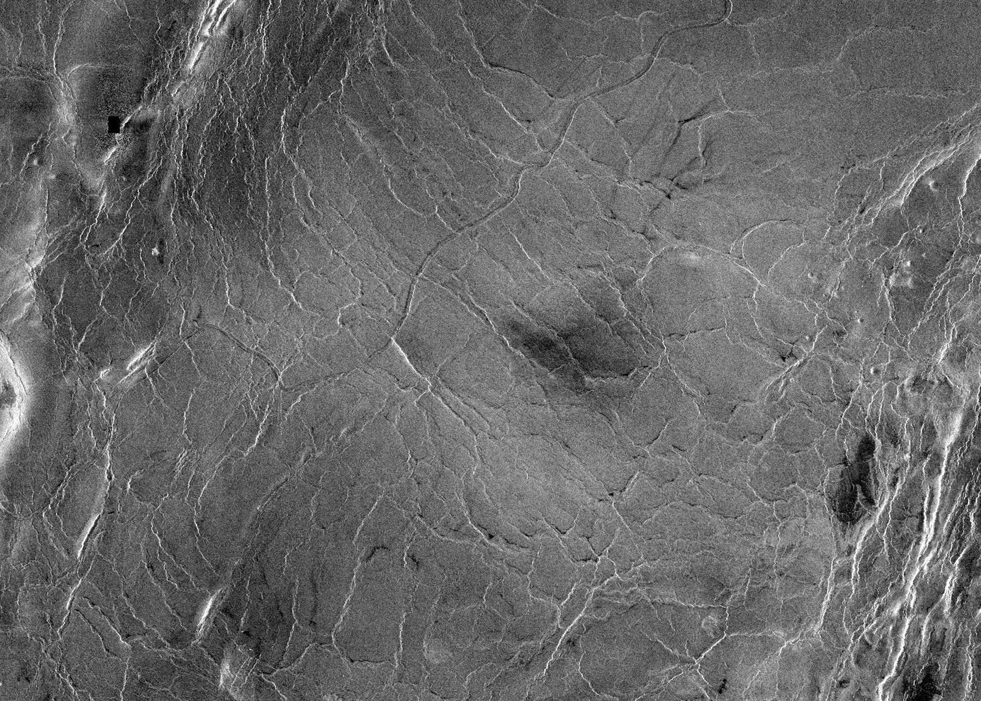 600 Kilometre Segment of Longest Channel on Venus.