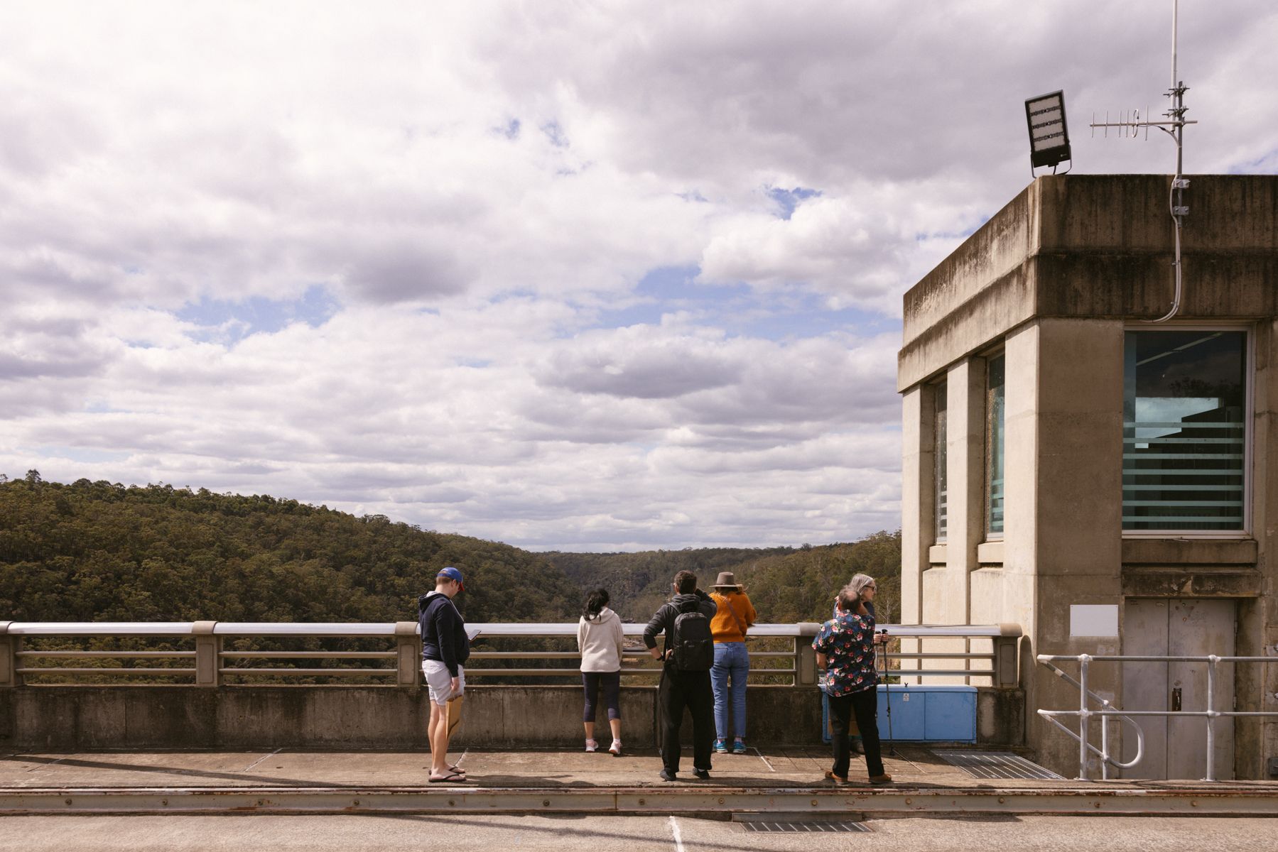 Outside view for those touring Waragamba Dam
