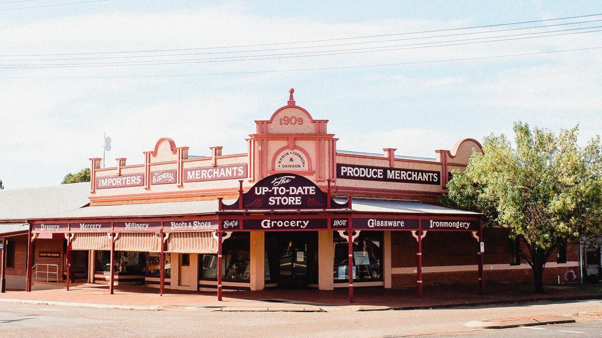 Corner shop that dates back to 1909.
