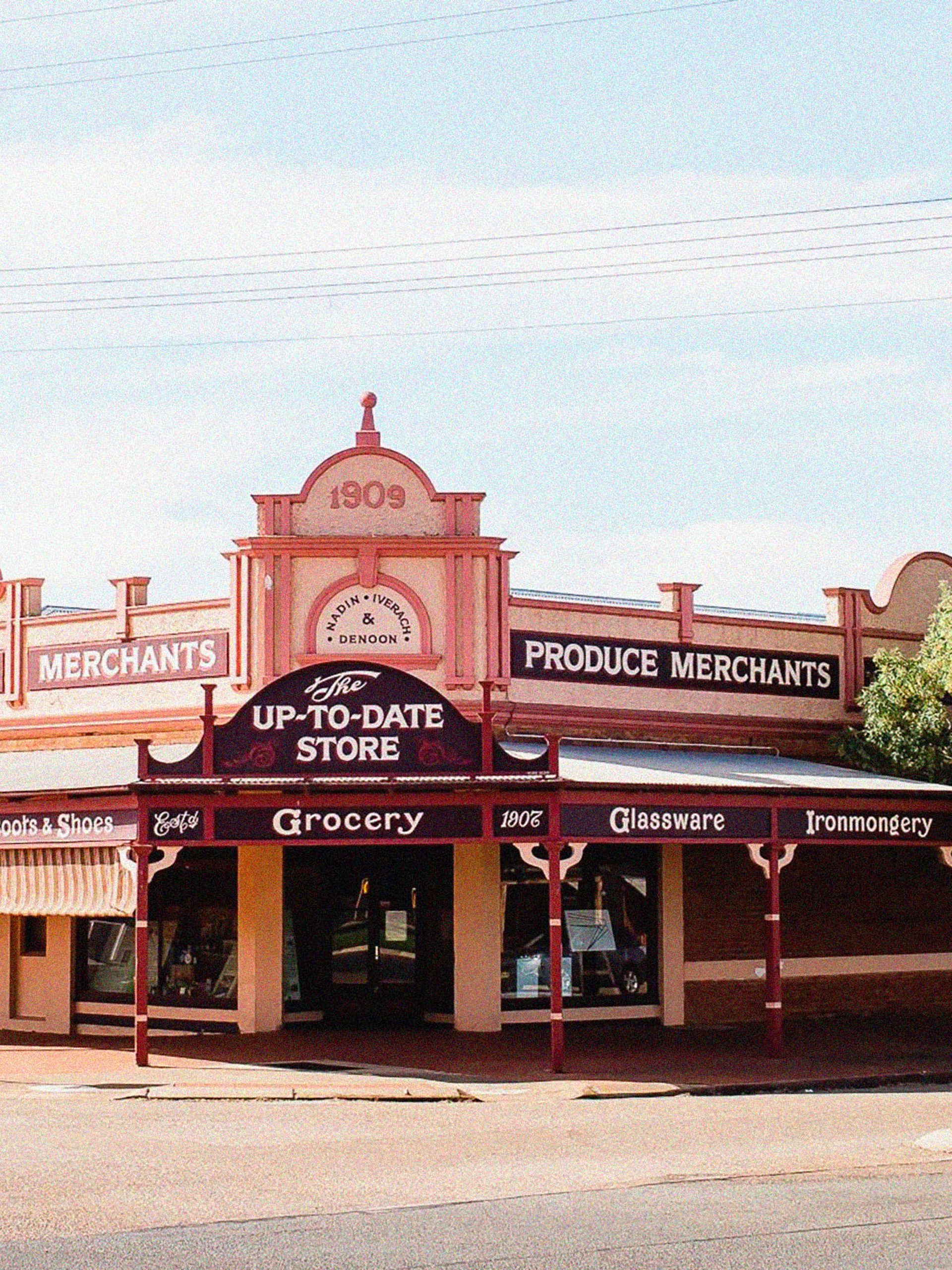 Corner shop that dates back to 1909.