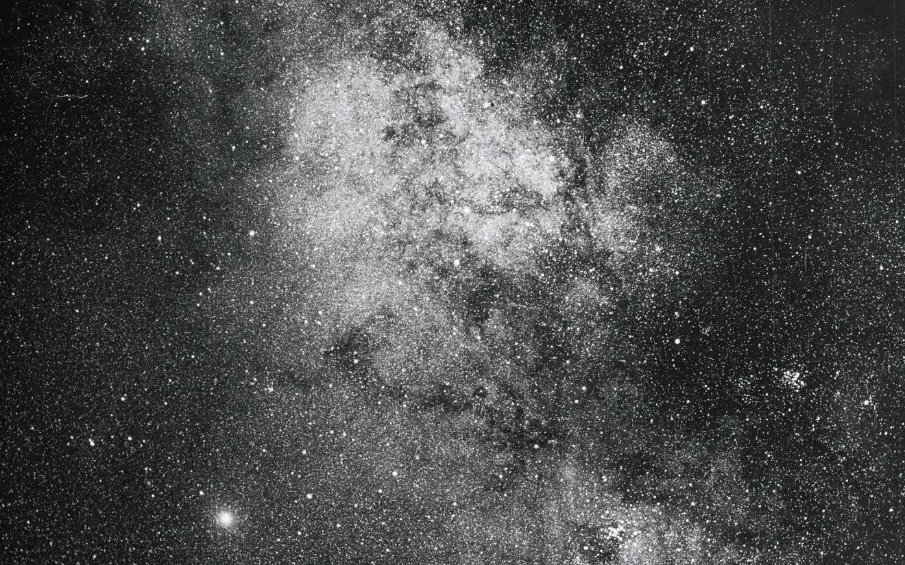 Glass plate slide, star cloud Sagittarius