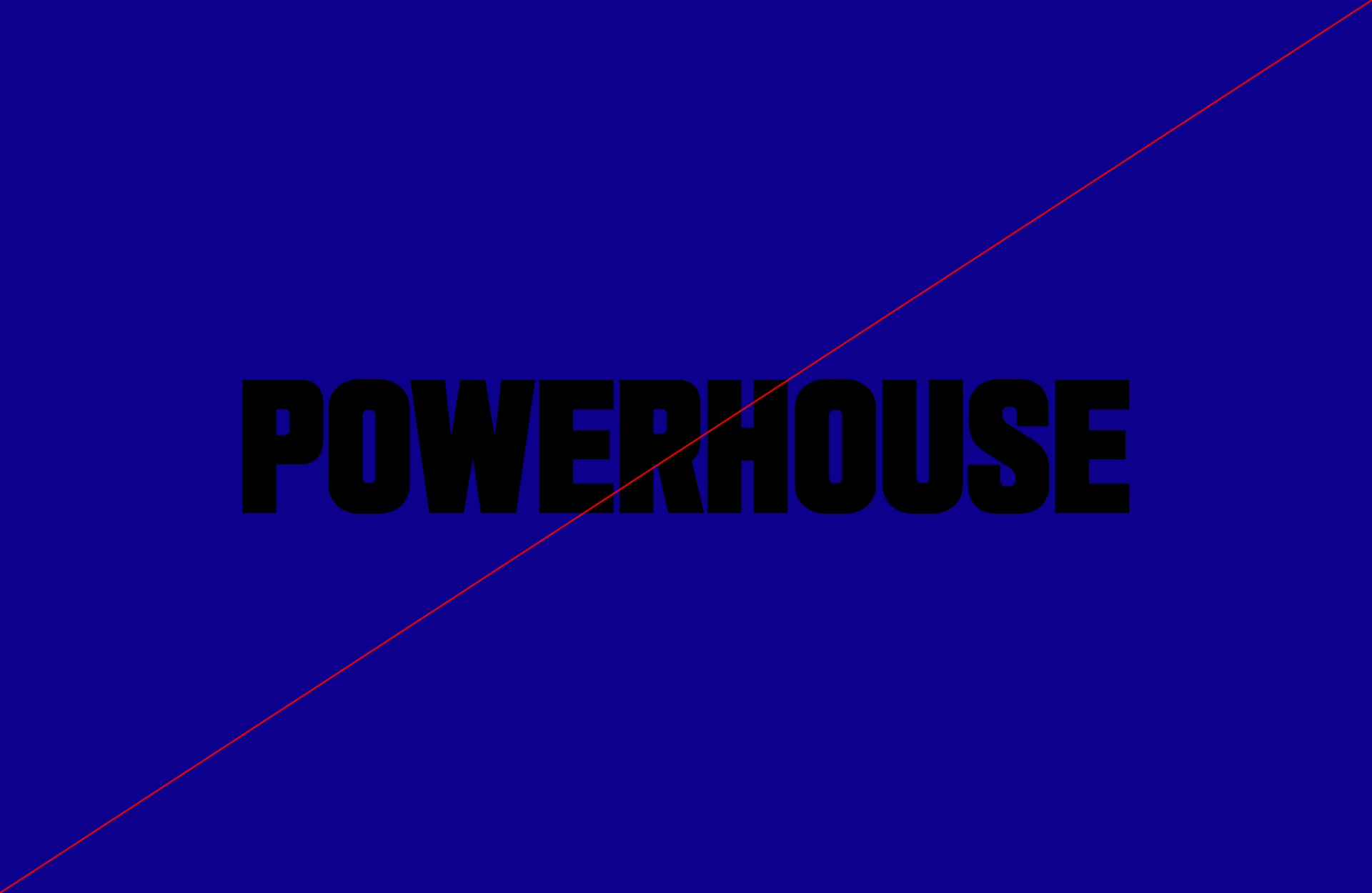 Example of incorrect contrast applied to Powerhouse Identity