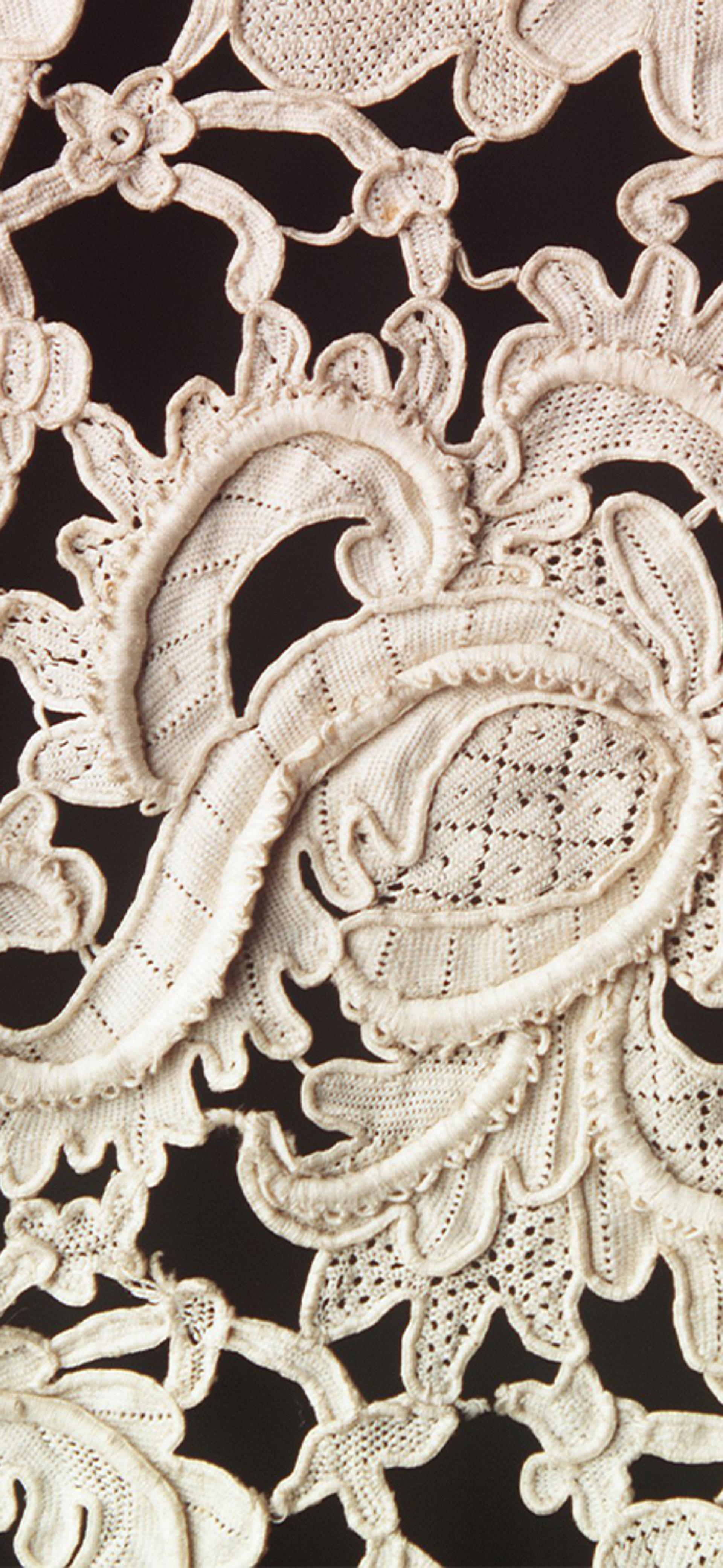 close up of lace