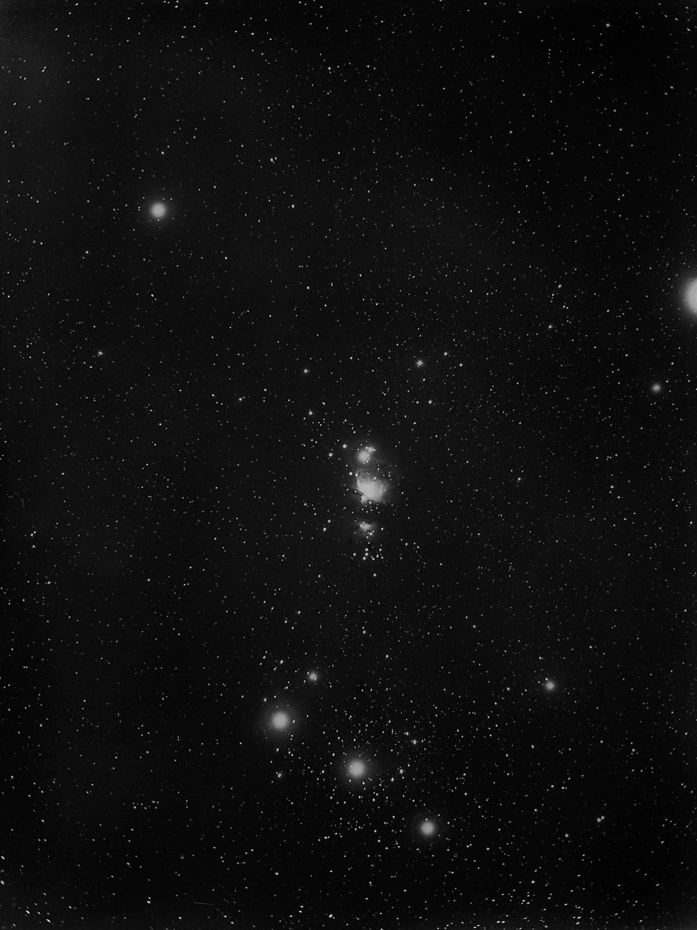 Orion constellation in space.