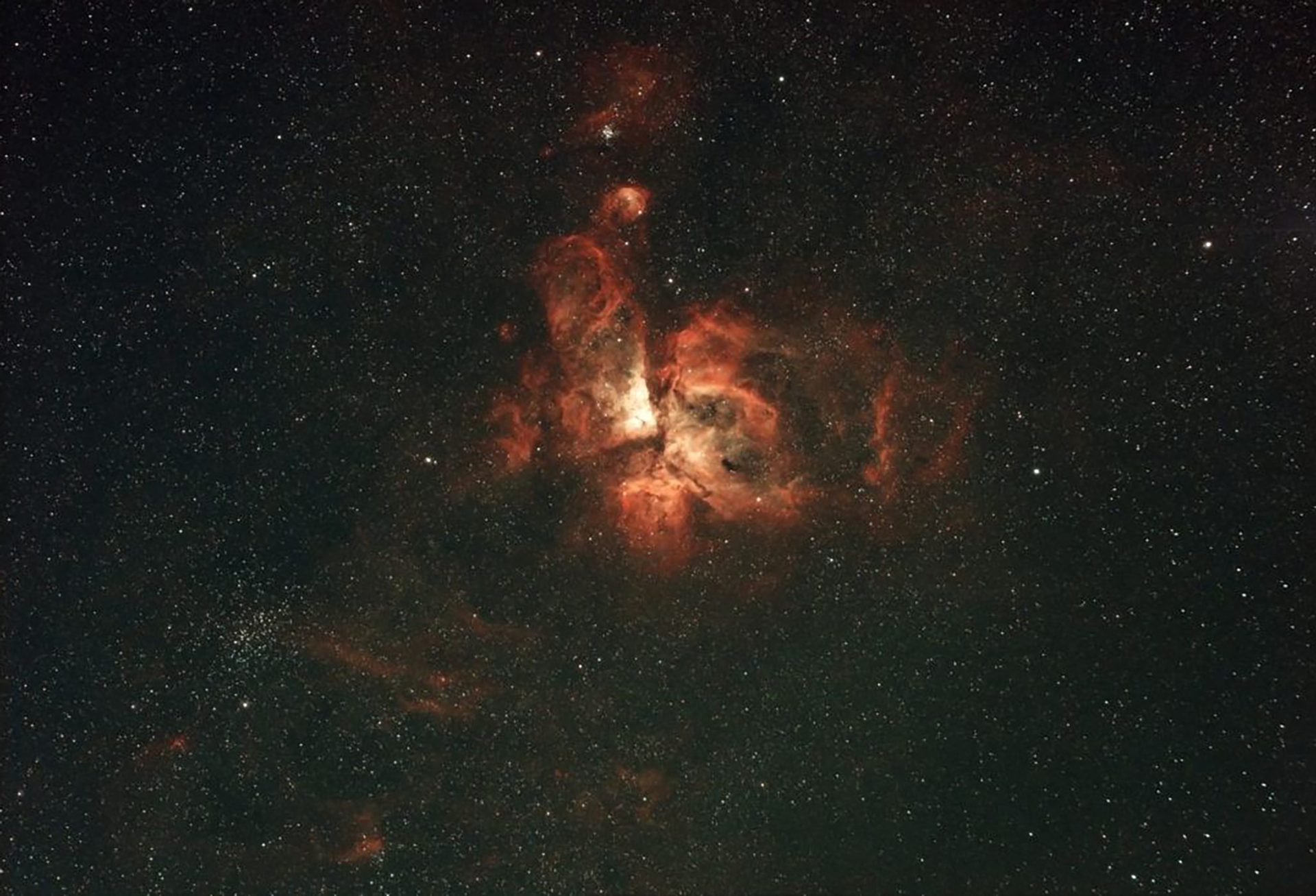 A red and white constellation