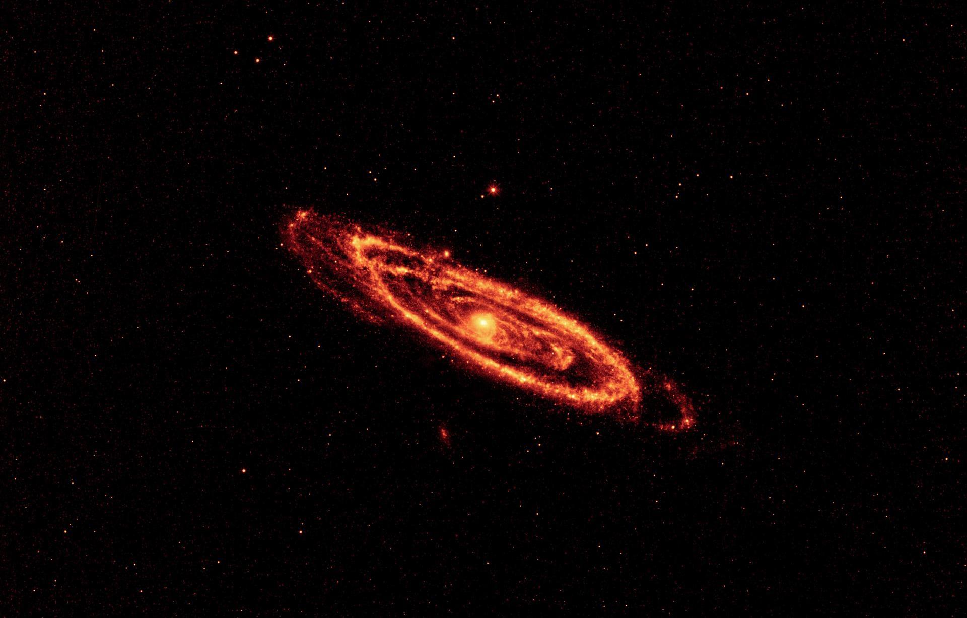 Spiral of star dust around a new star.