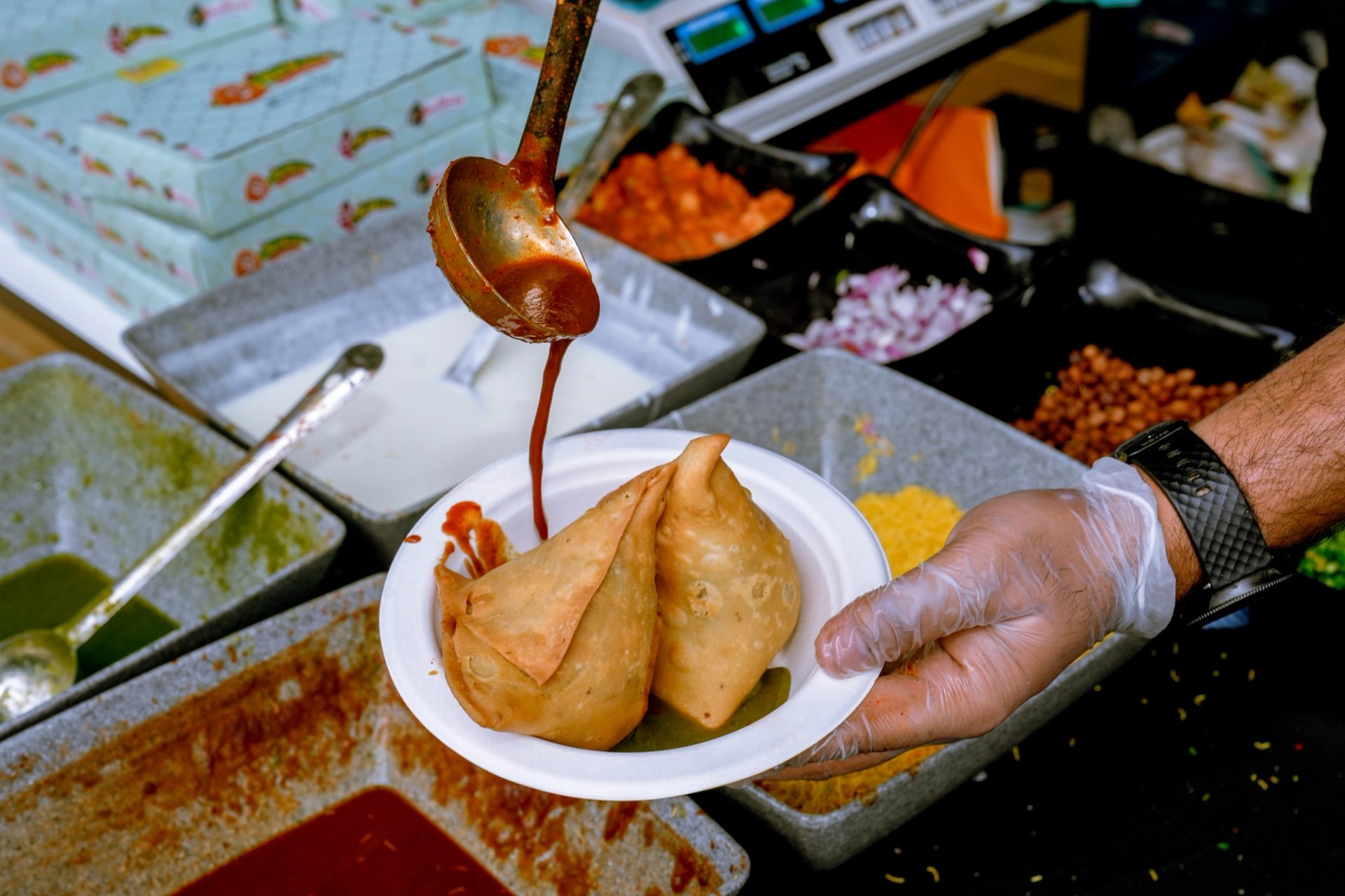 Samosa for Diwali at Powerhouse Castle Hill