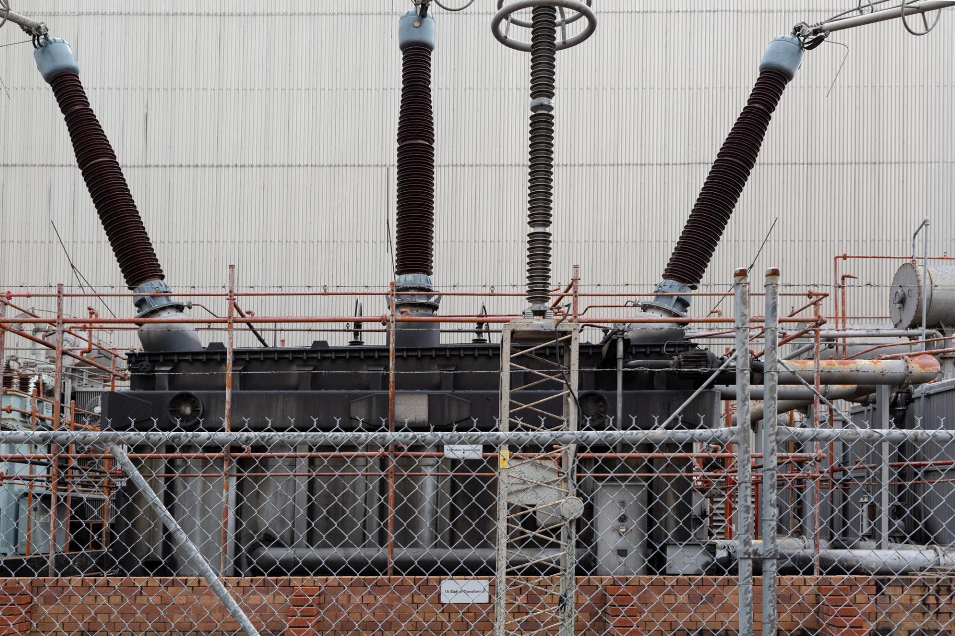 Outside of a power station.
