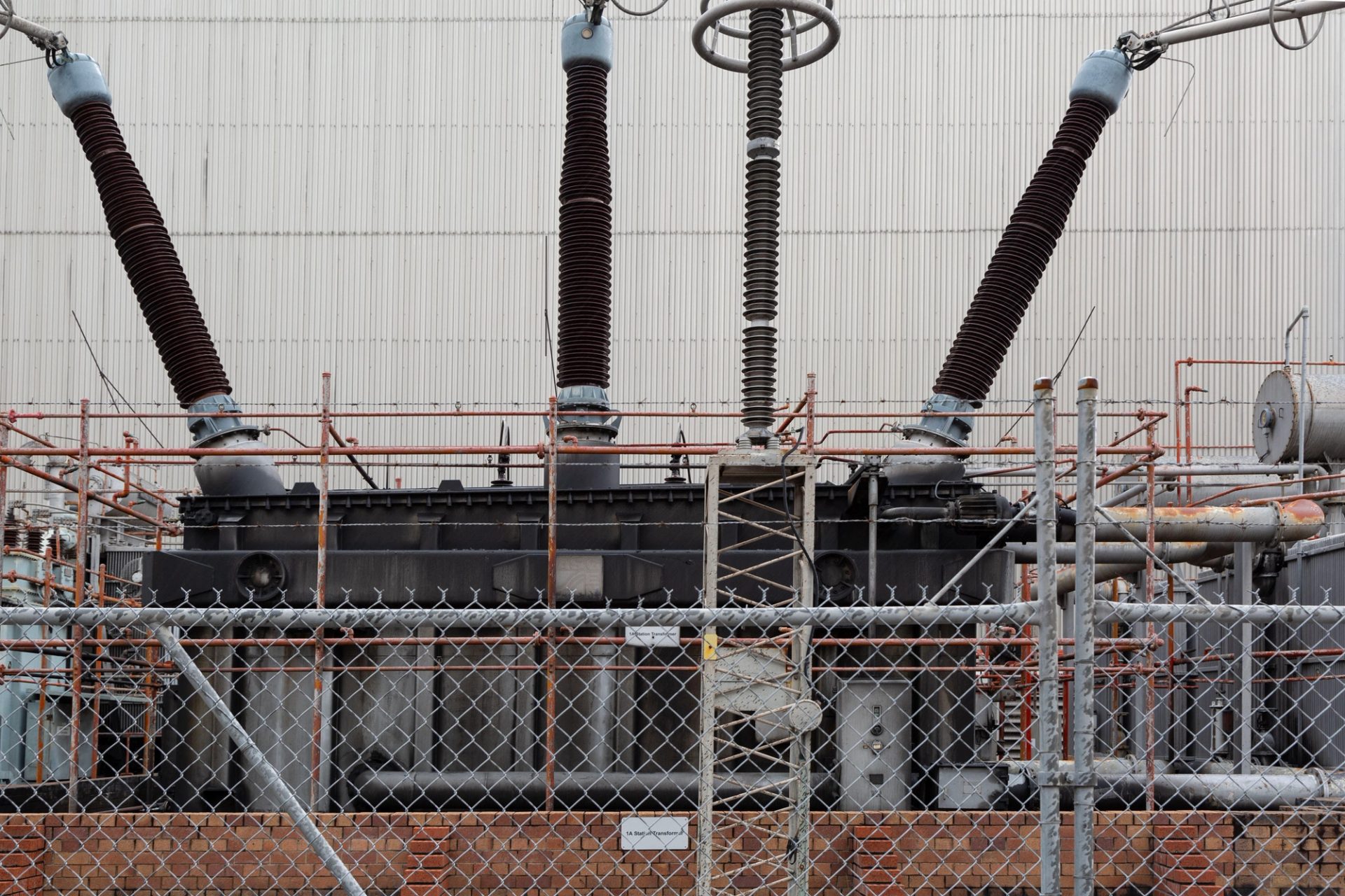 Outside of a power station.