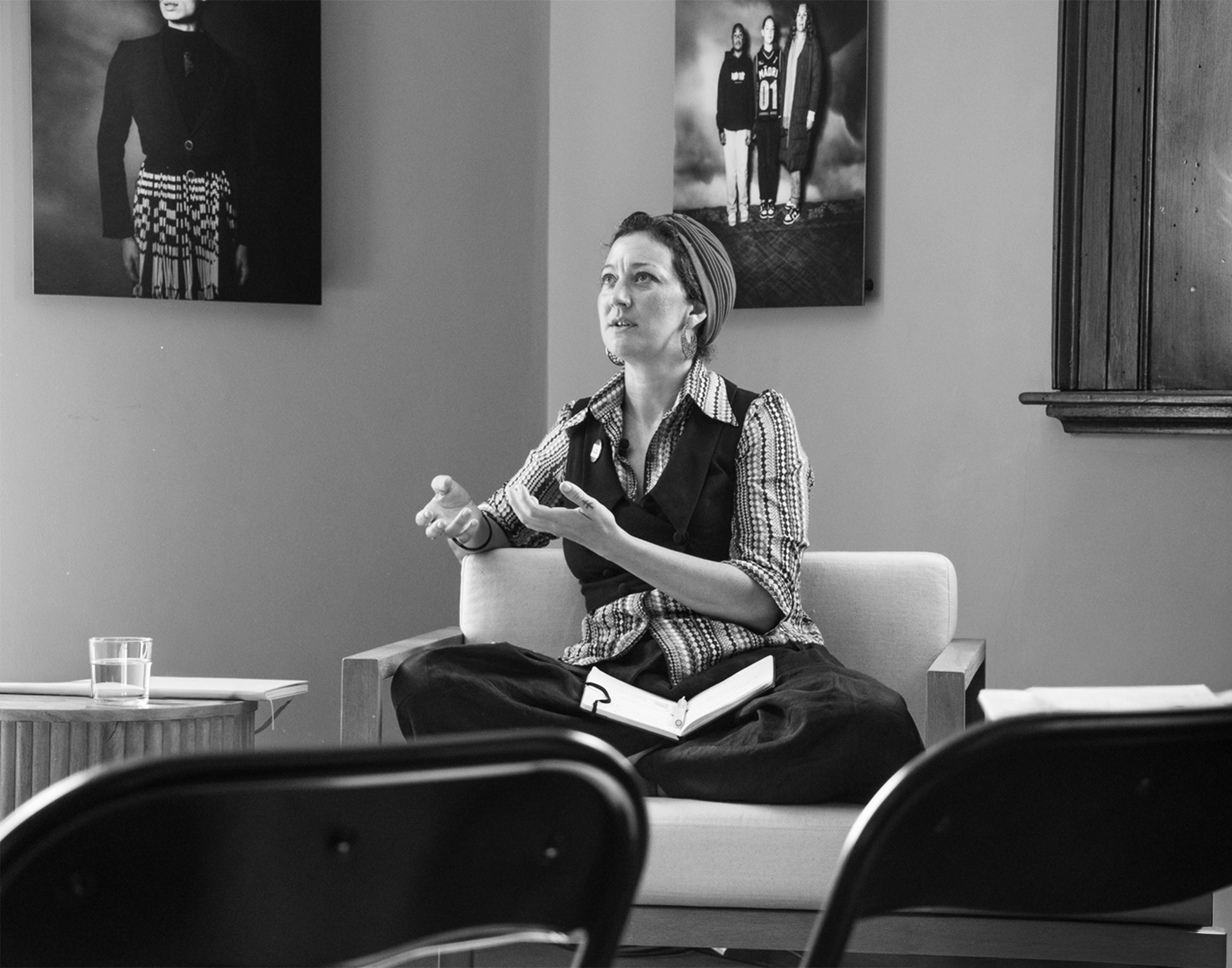 A Koori Goori Lebanese woman in conversation.