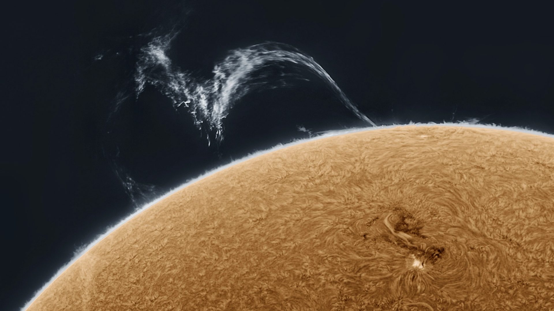 Solar flare.
