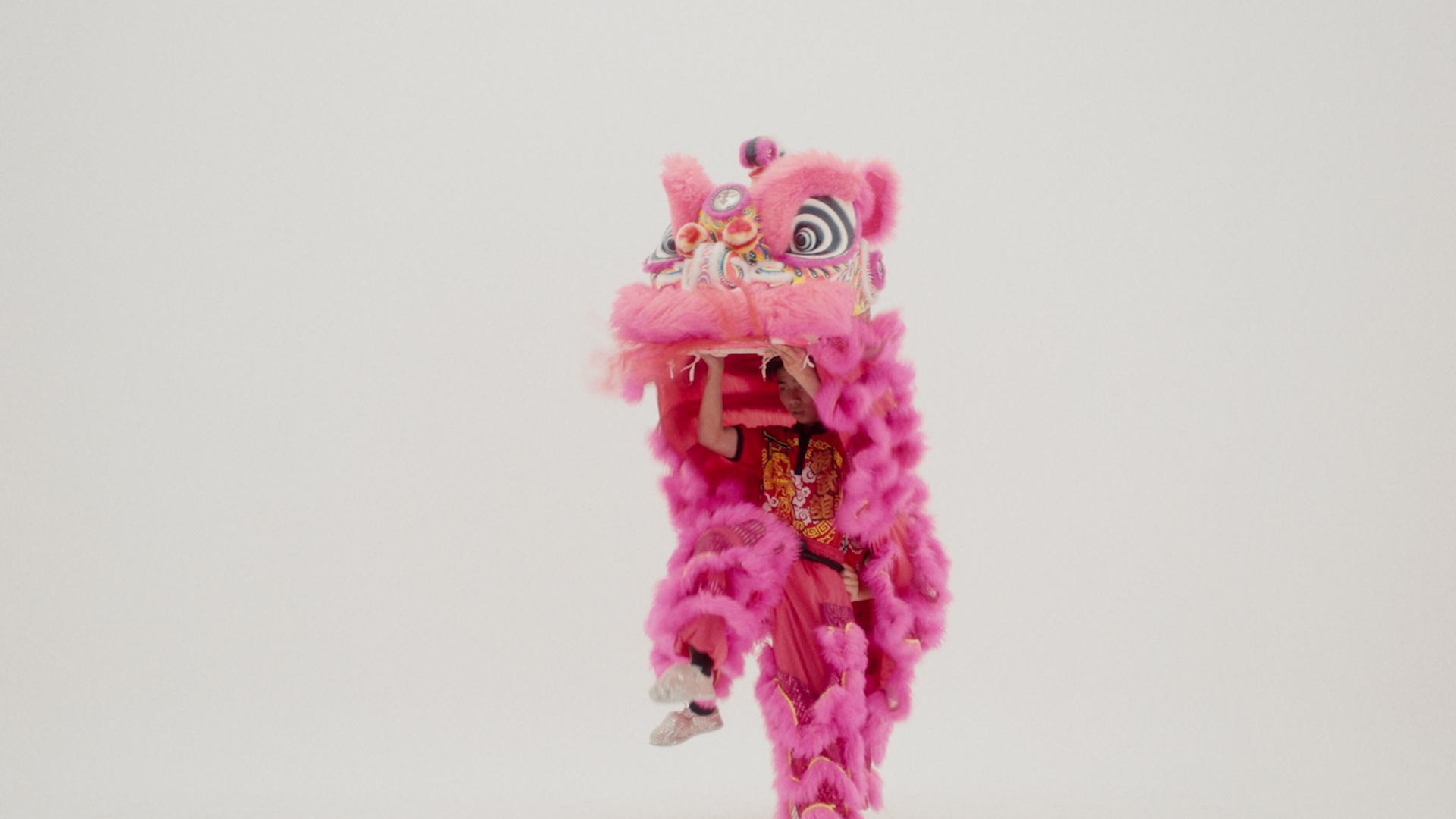 Pink Lion Dancer