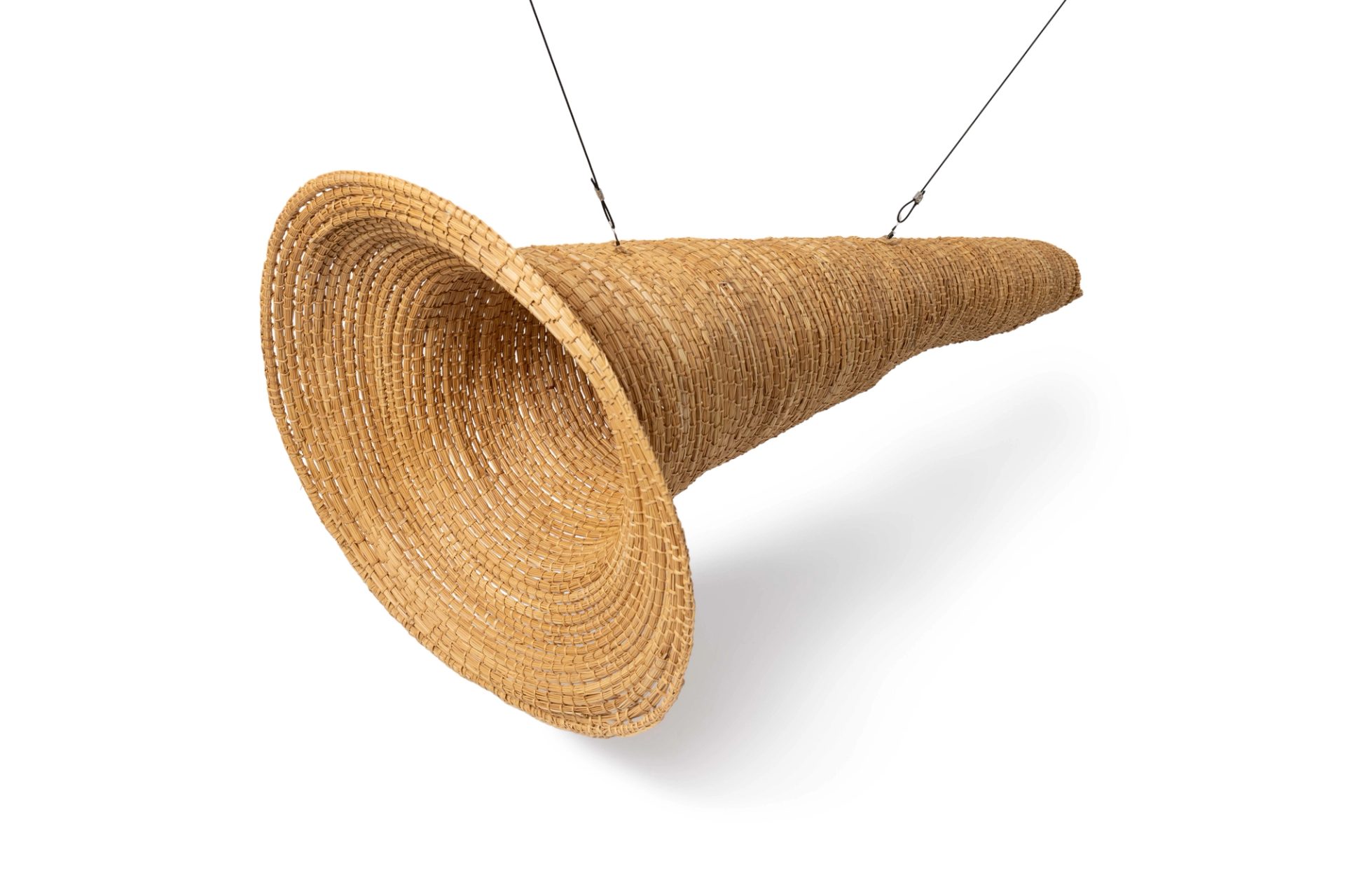 A traditional Indigenous eel trap.