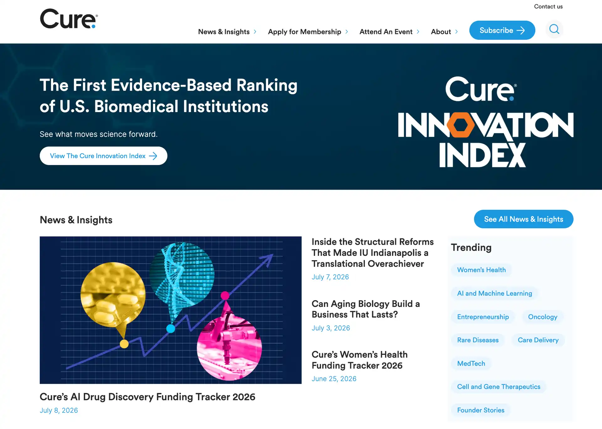 Cure website