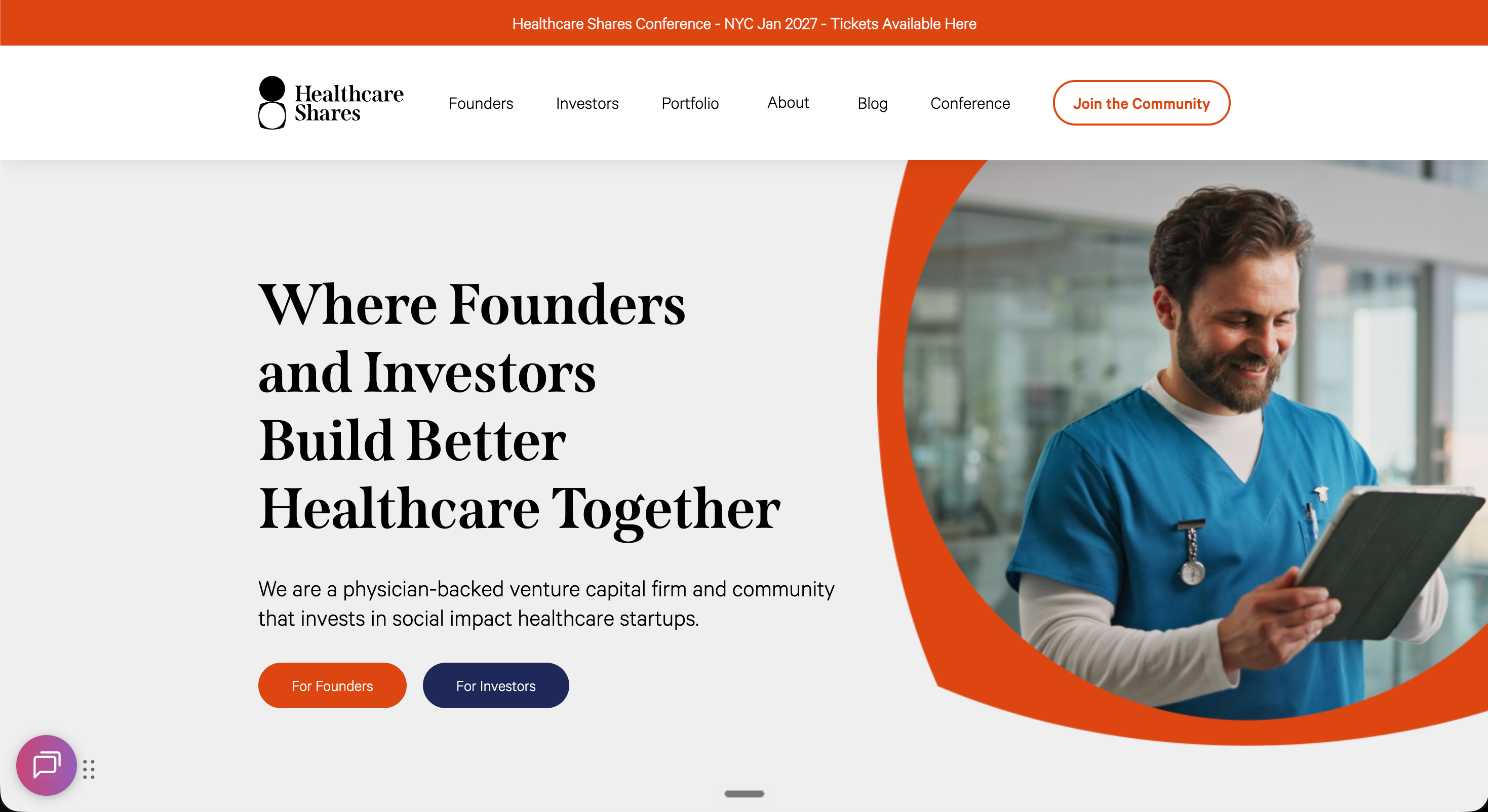 Healthcare Shares website