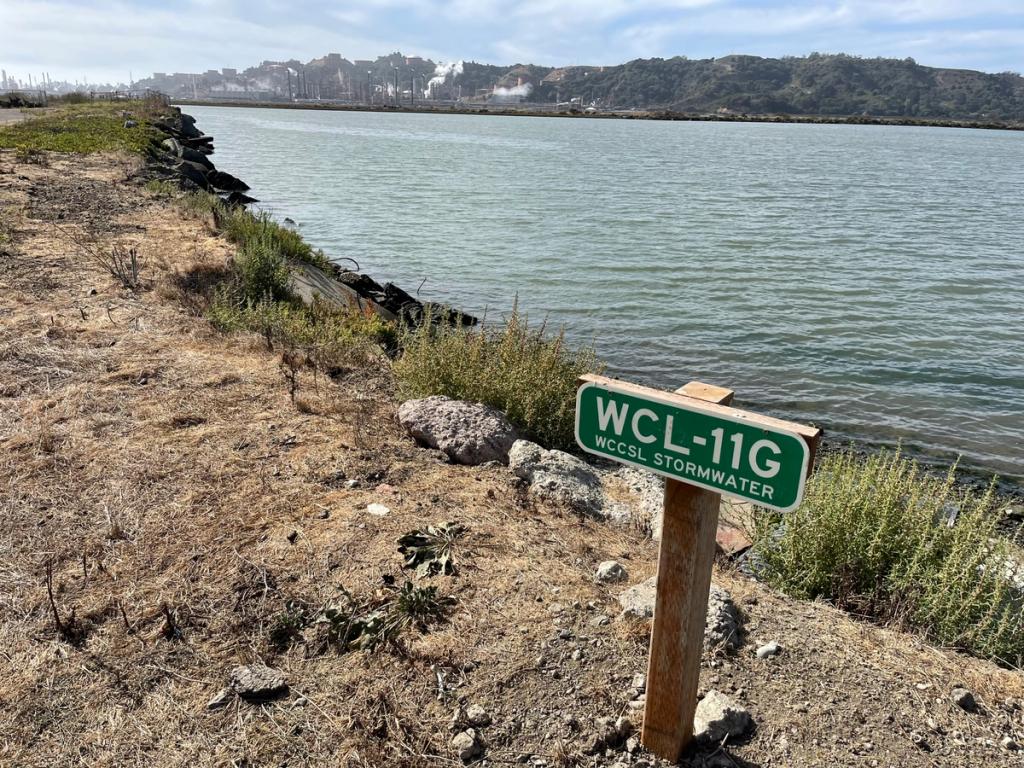 Stormwater Marker at West Contra Costa Sanitary Landfill